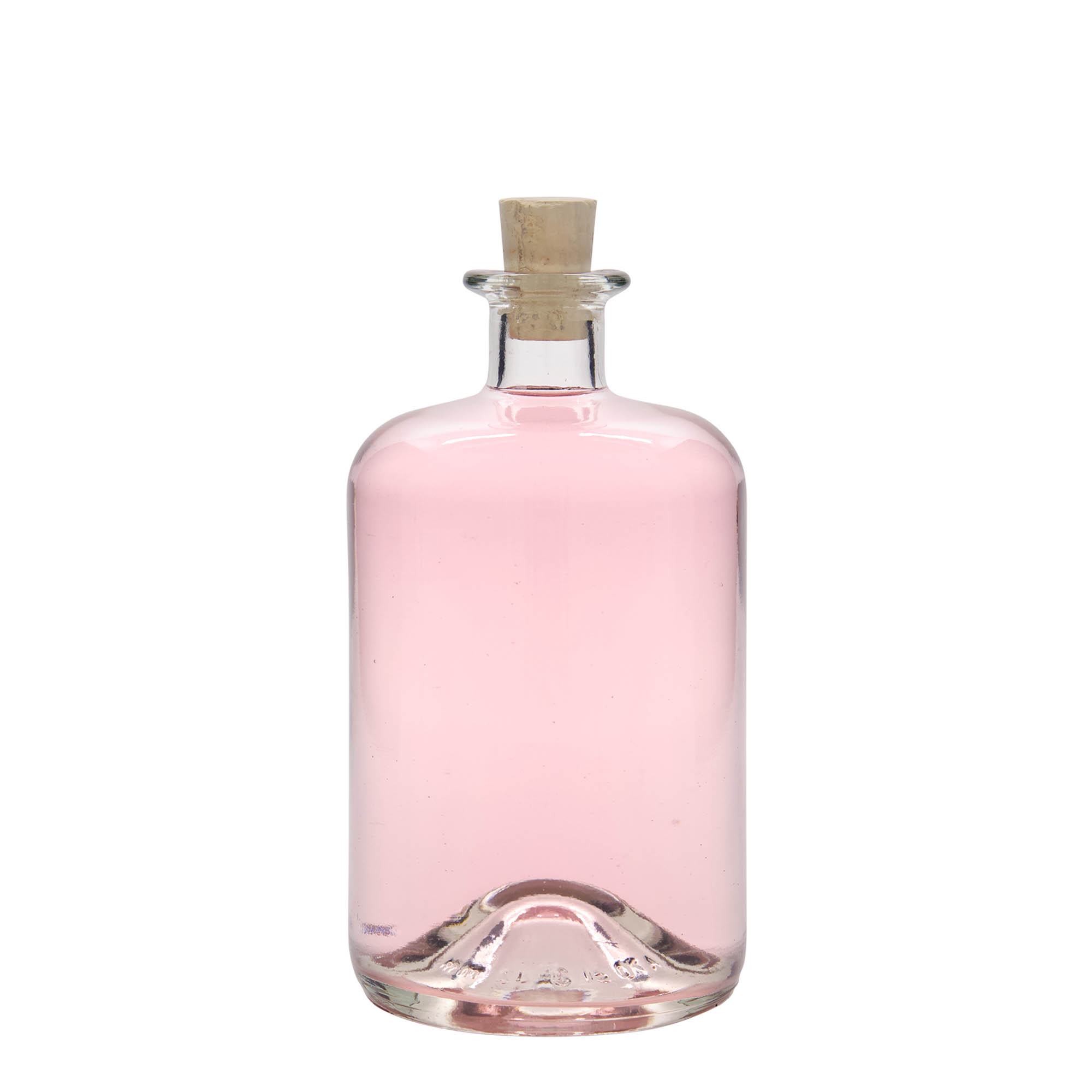 Sticlă de sticlă de 700 ml pentru farmacist, gura: dop de plută