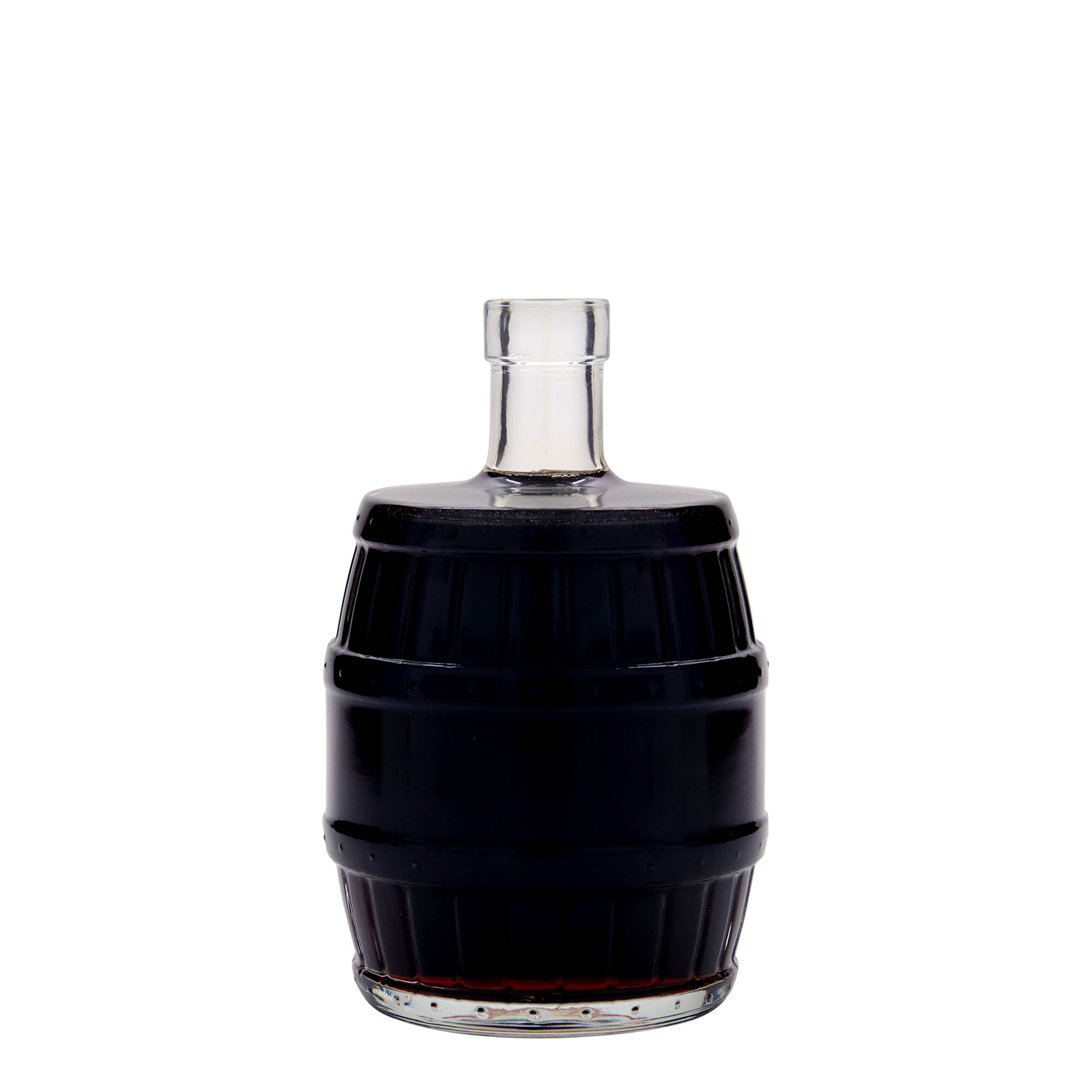 Sticlă de sticlă de 500 ml „Butoi”, gura: dop de plută