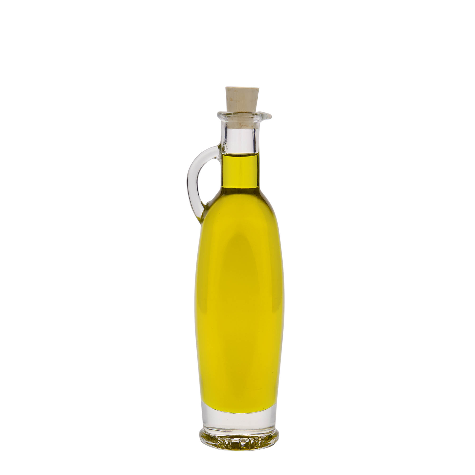 Sticlă de sticlă 100 ml „Eleganta”, ovală, gura: dop de plută