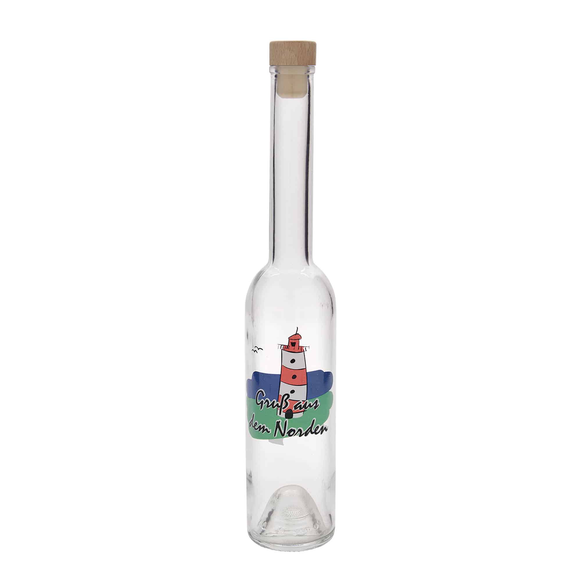 Sticlă de sticlă 350 ml „Opera”, motiv: Nord, gura: plută