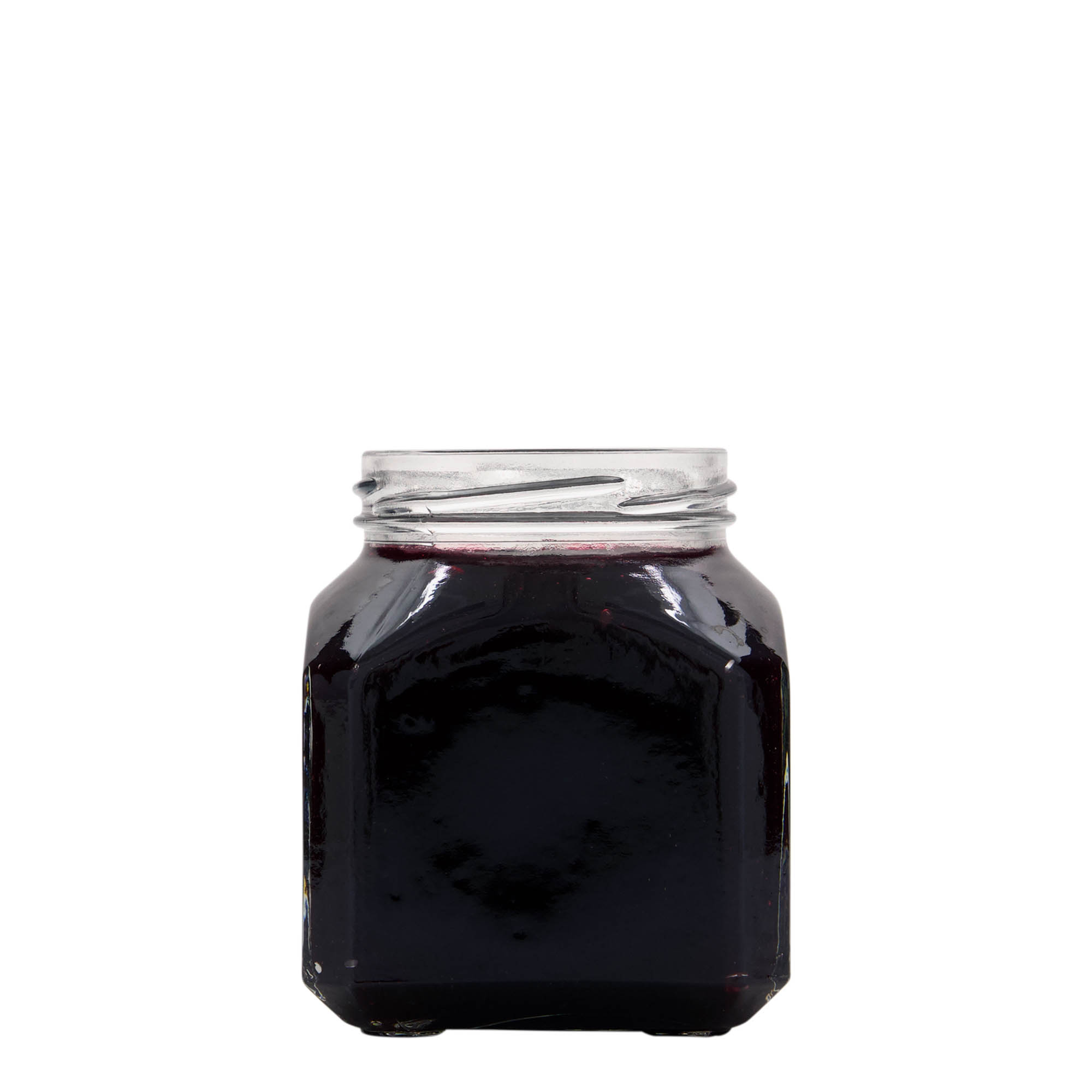 314 ml borcan pătrat „Mailand”, gura: Twist-Off (TO 63)