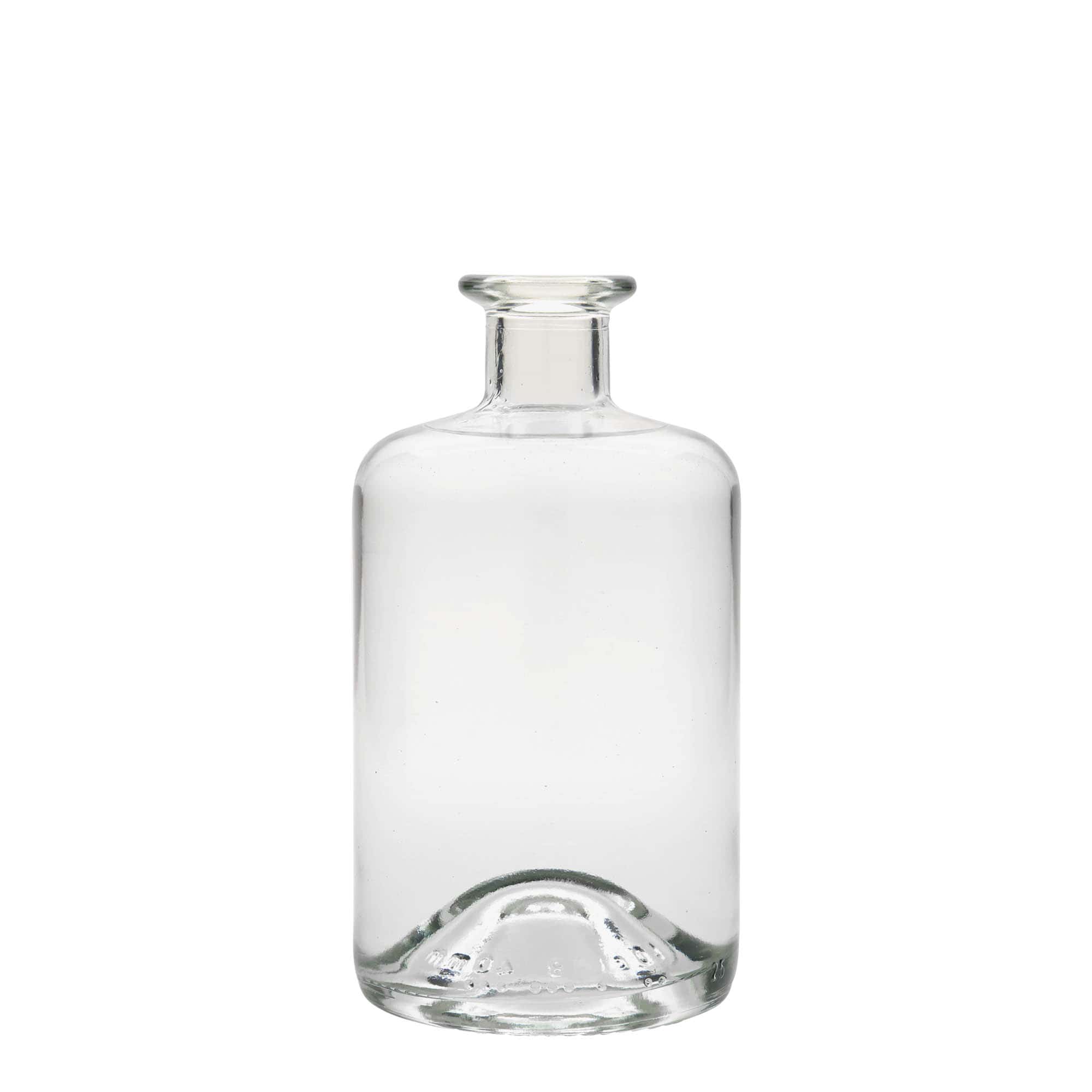 Sticlă de sticlă de 500 ml pentru farmacist, gura: dop de plută