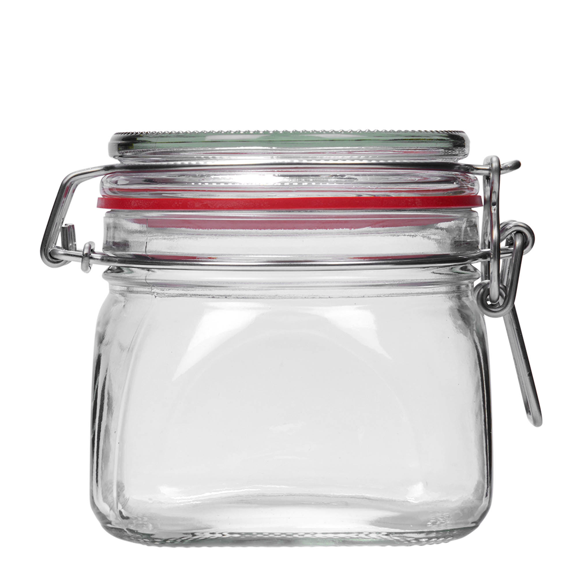 550 ml borcan pătrat cu clemă metalică, deschidere: închidere cu clemă metalică 550 ml borcan pătrat cu clemă metalică, deschidere: închidere cu clemă metalică