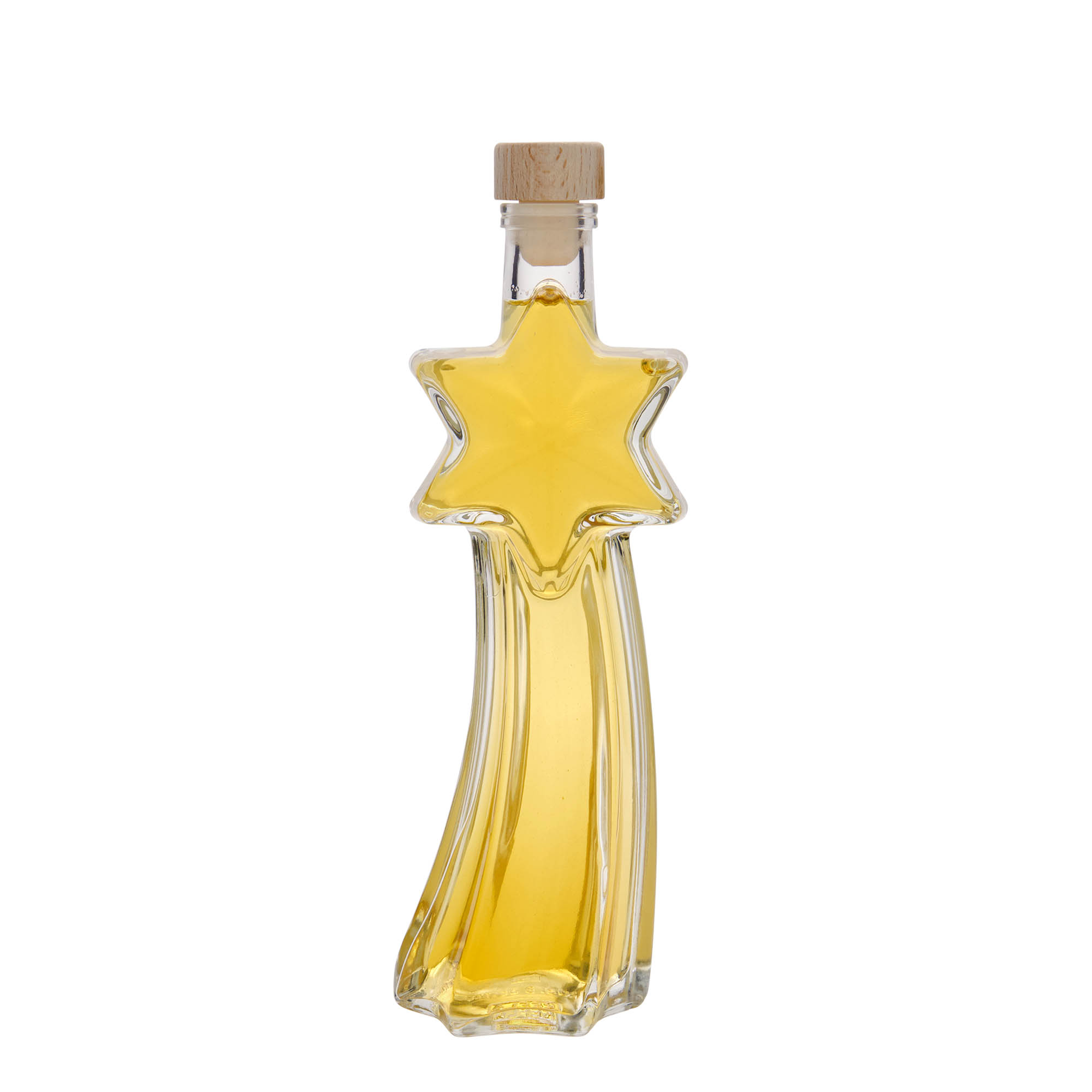 Sticlă de sticlă de 200 ml „Stea căzătoare”, gura: plută Sticlă de sticlă de 200 ml „Stea căzătoare”, gura: plută