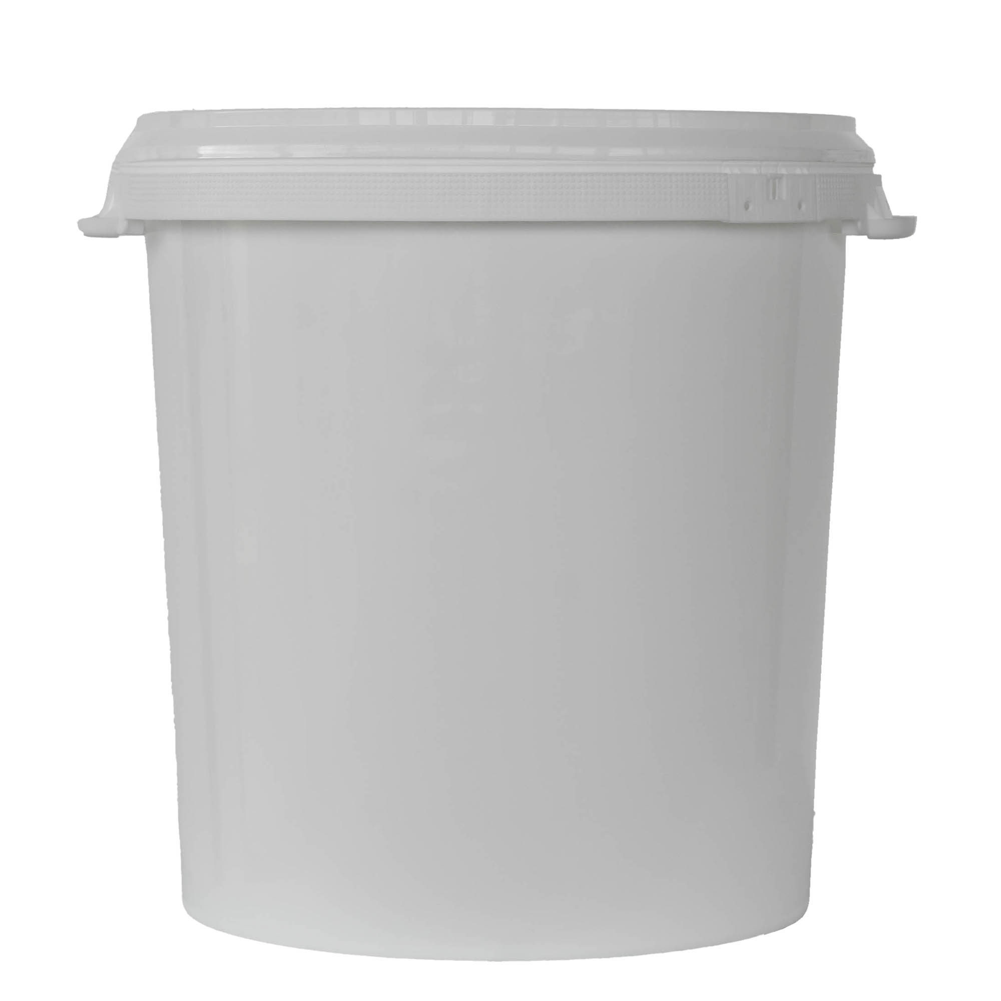 Galeată de 30 l, plastic PP, albă