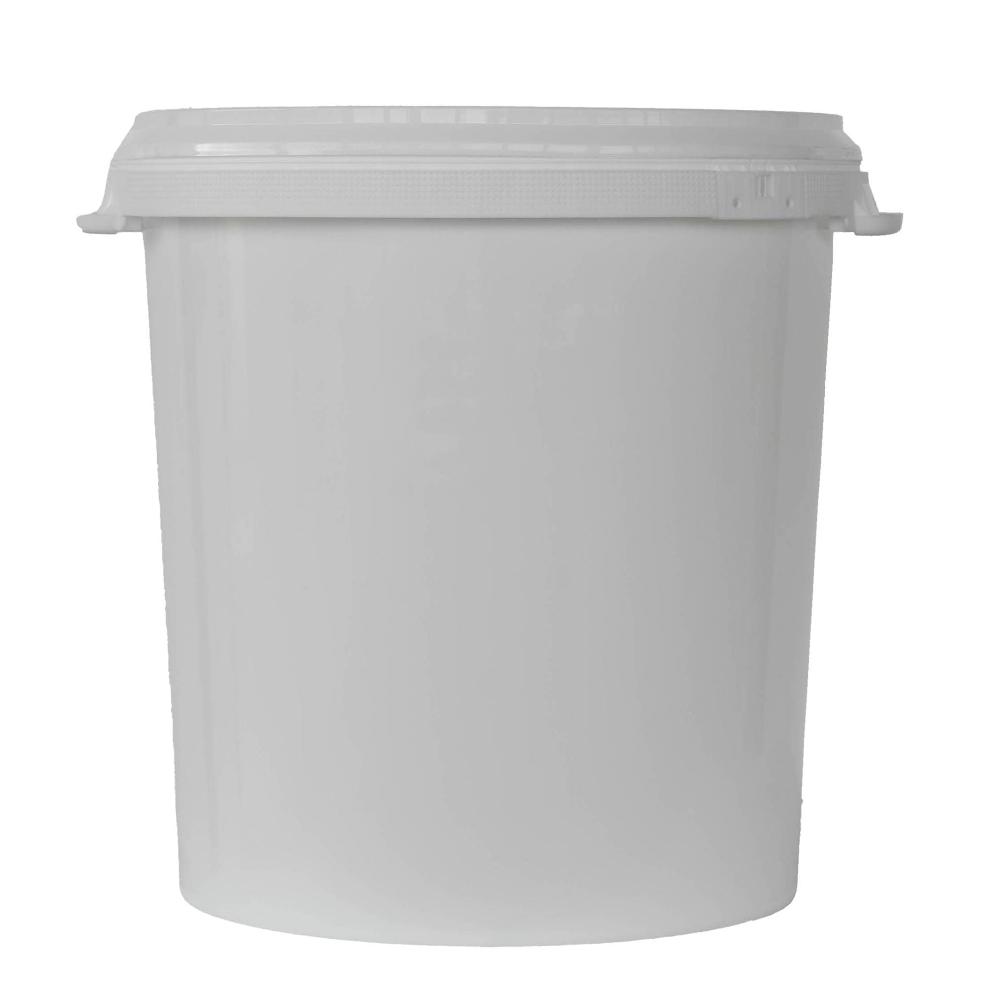 Galeată de 30 l, plastic PP, albă