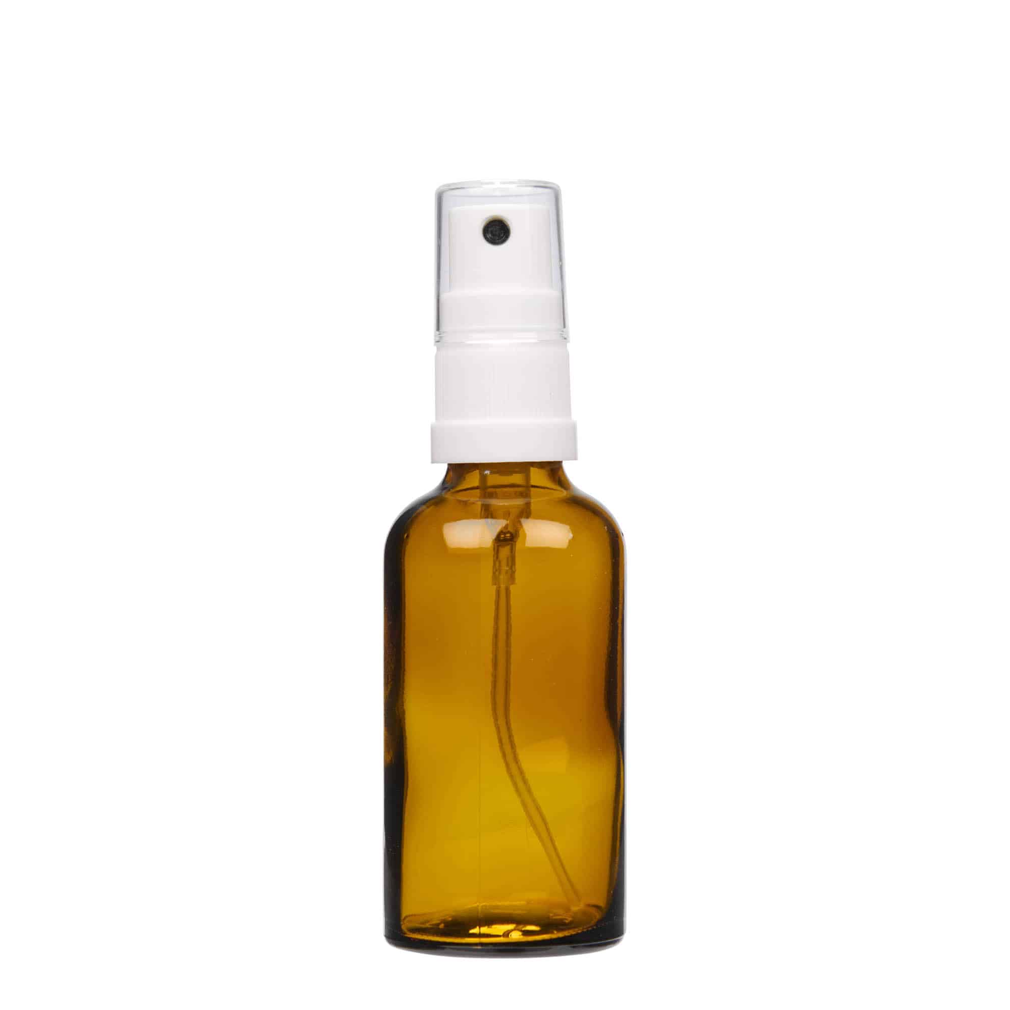 50 ml flacon cu pulverizator, medicament, sticlă, maro, gura: DIN 18