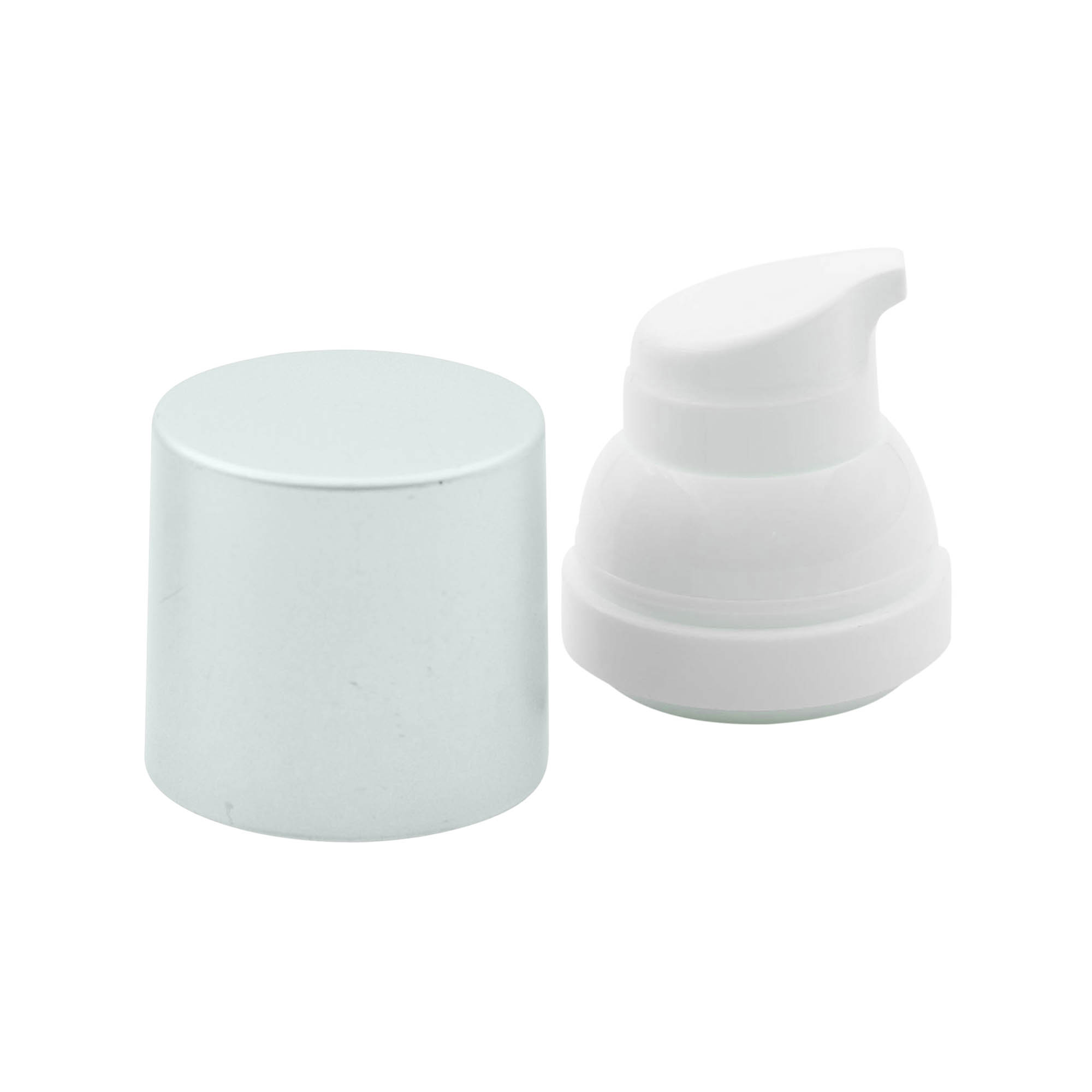 Cap de pompă dozator Airless „Mezzo”, plastic PP, argintiu