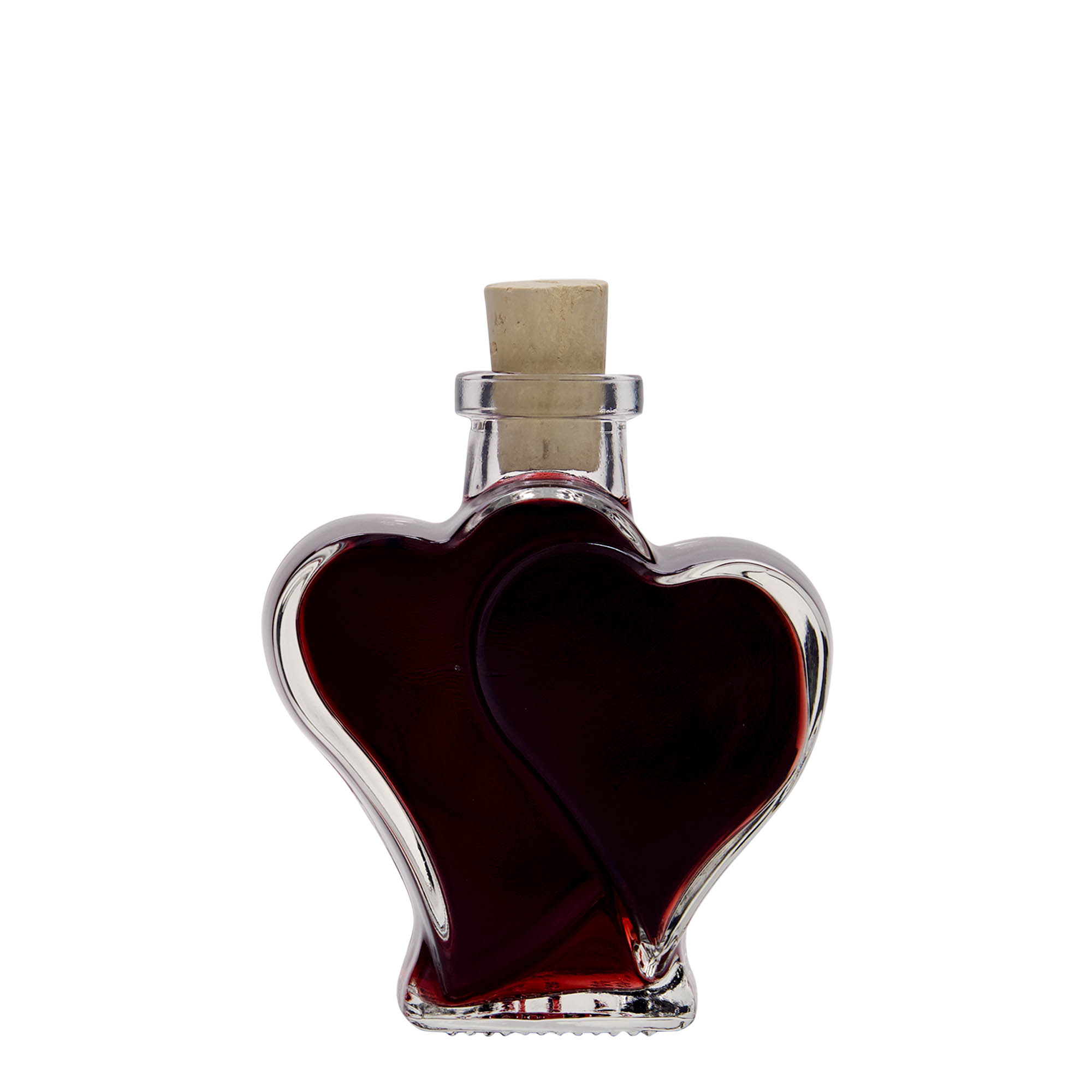 Sticlă de sticlă de 200 ml „Doppelherz”, gura: dop de plută Sticlă de sticlă de 200 ml „Doppelherz”, gura: dop de plută