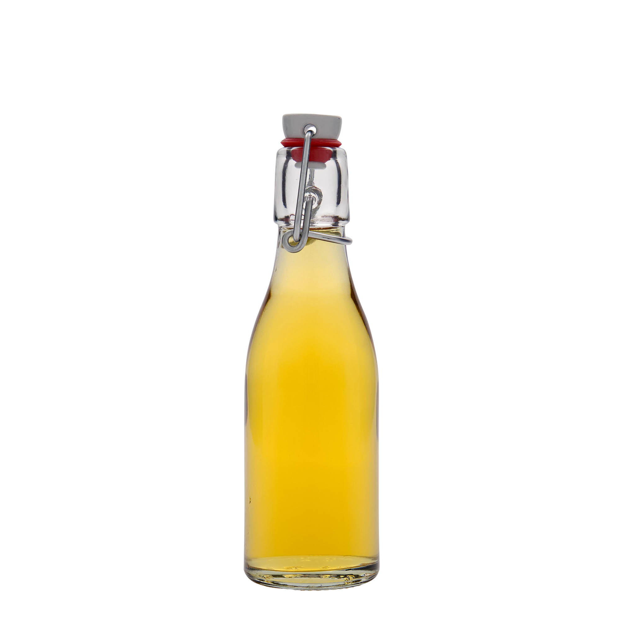 Sticlă de sticlă de 200 ml „Paul”, gât: închidere cu clemă Sticlă de sticlă de 200 ml „Paul”, gât: închidere cu clemă