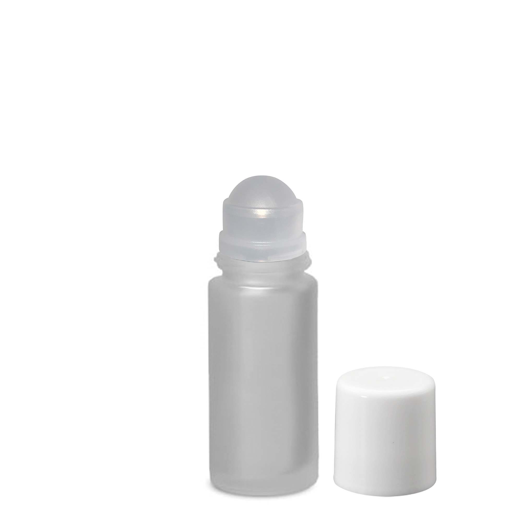 Sticlă roll-on de 50 ml, sticlă, mată, gura: capac cu filet