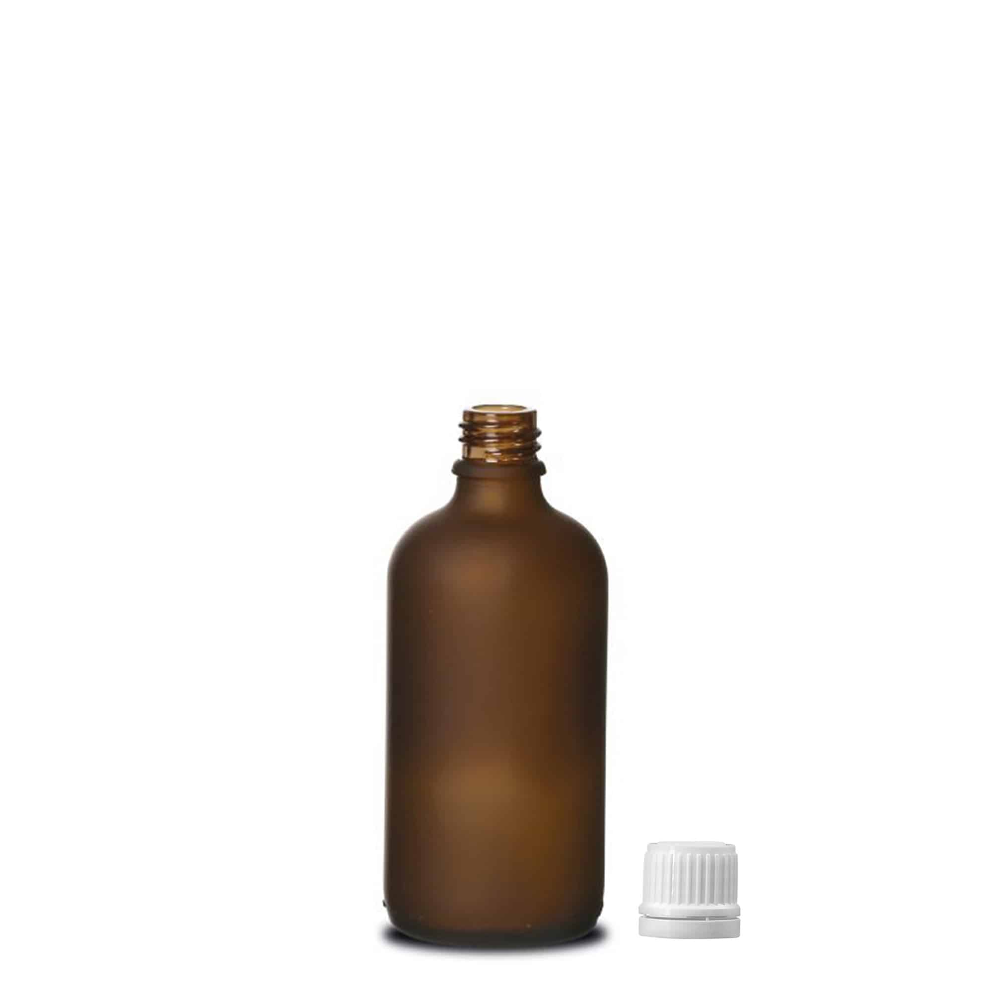100 ml sticlă medicală, sticlă, maro mat, gura: DIN 18 100 ml sticlă medicală, sticlă, maro mat, gura: DIN 18