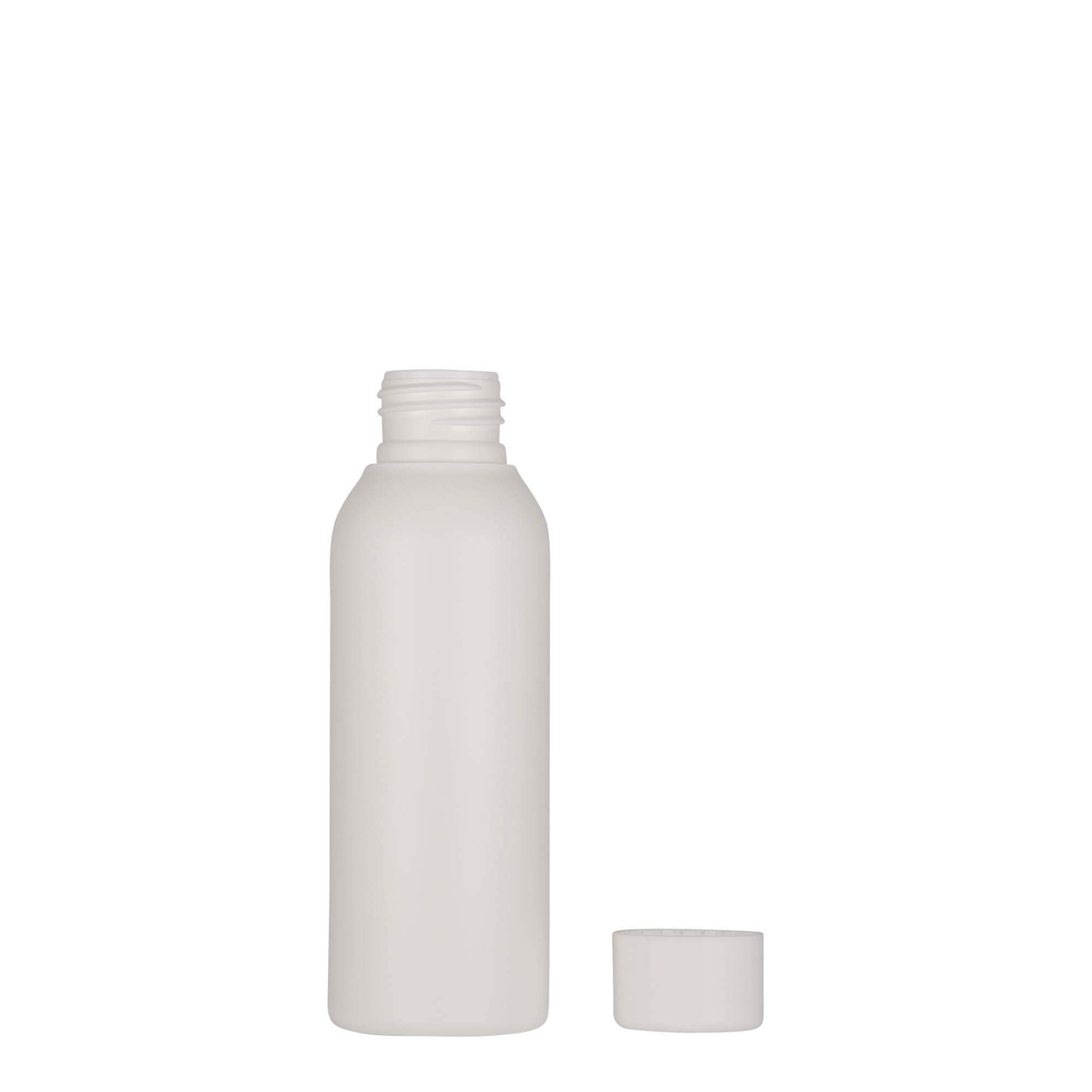 Flacon din plastic 100 ml „Tuffy”, HDPE, alb, gura: 24/410 Flacon din plastic 100 ml „Tuffy”, HDPE, alb, gura: 24/410