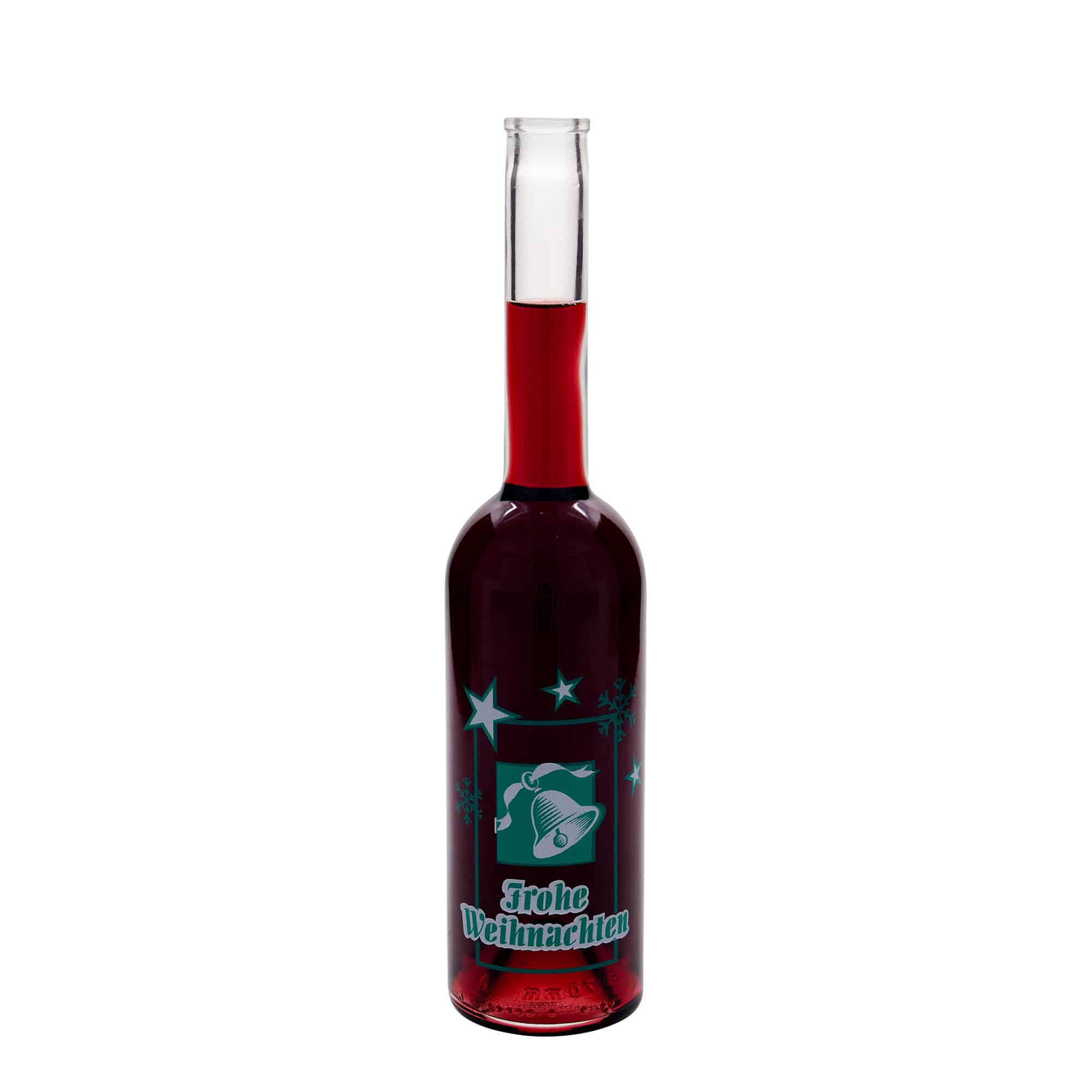 Sticlă de sticlă de 500 ml „Opera”, motiv: Crăciun fericit, gât: dop