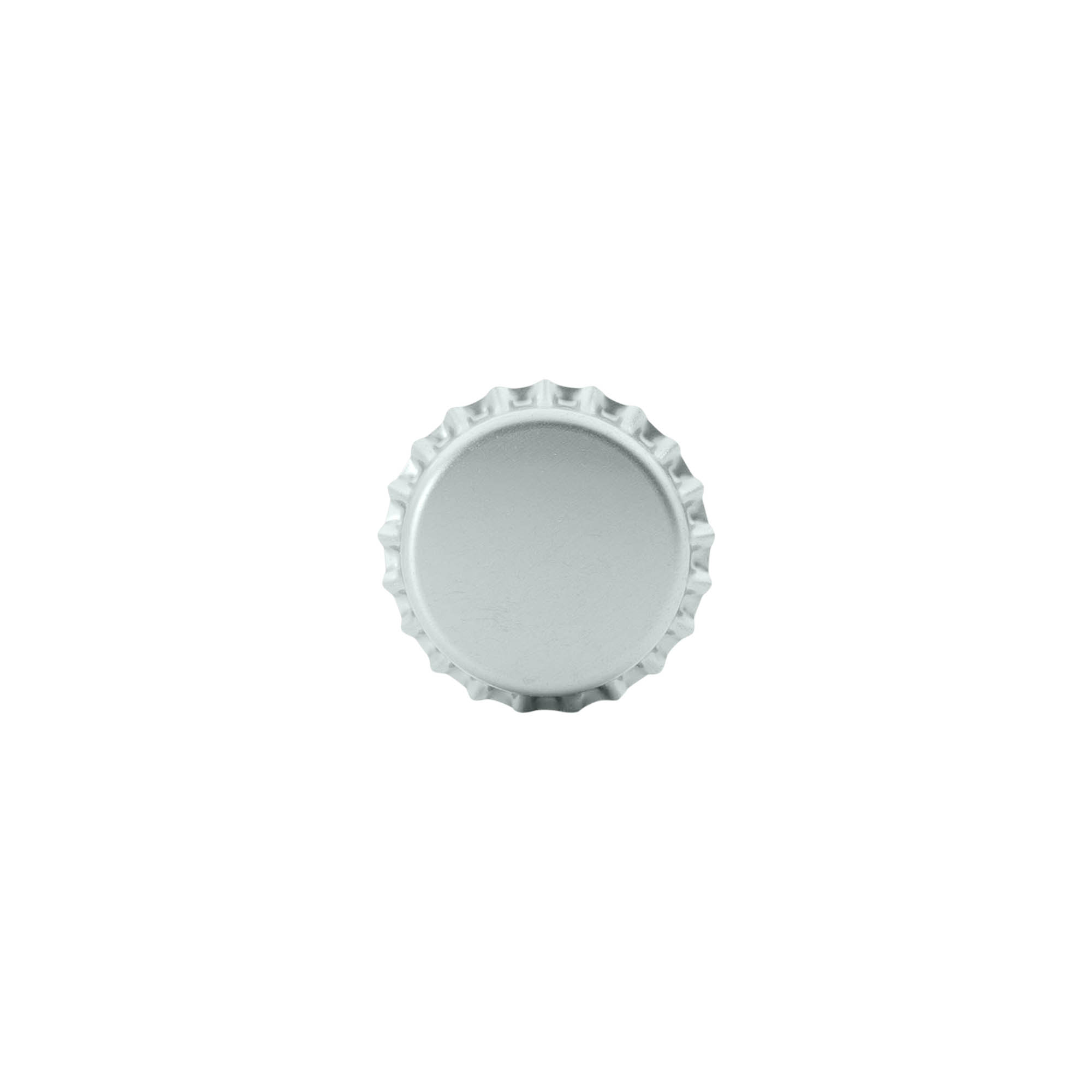 Capace de sticlă 26 mm, metal, argintiu Capace de sticlă 26 mm, metal, argintiu