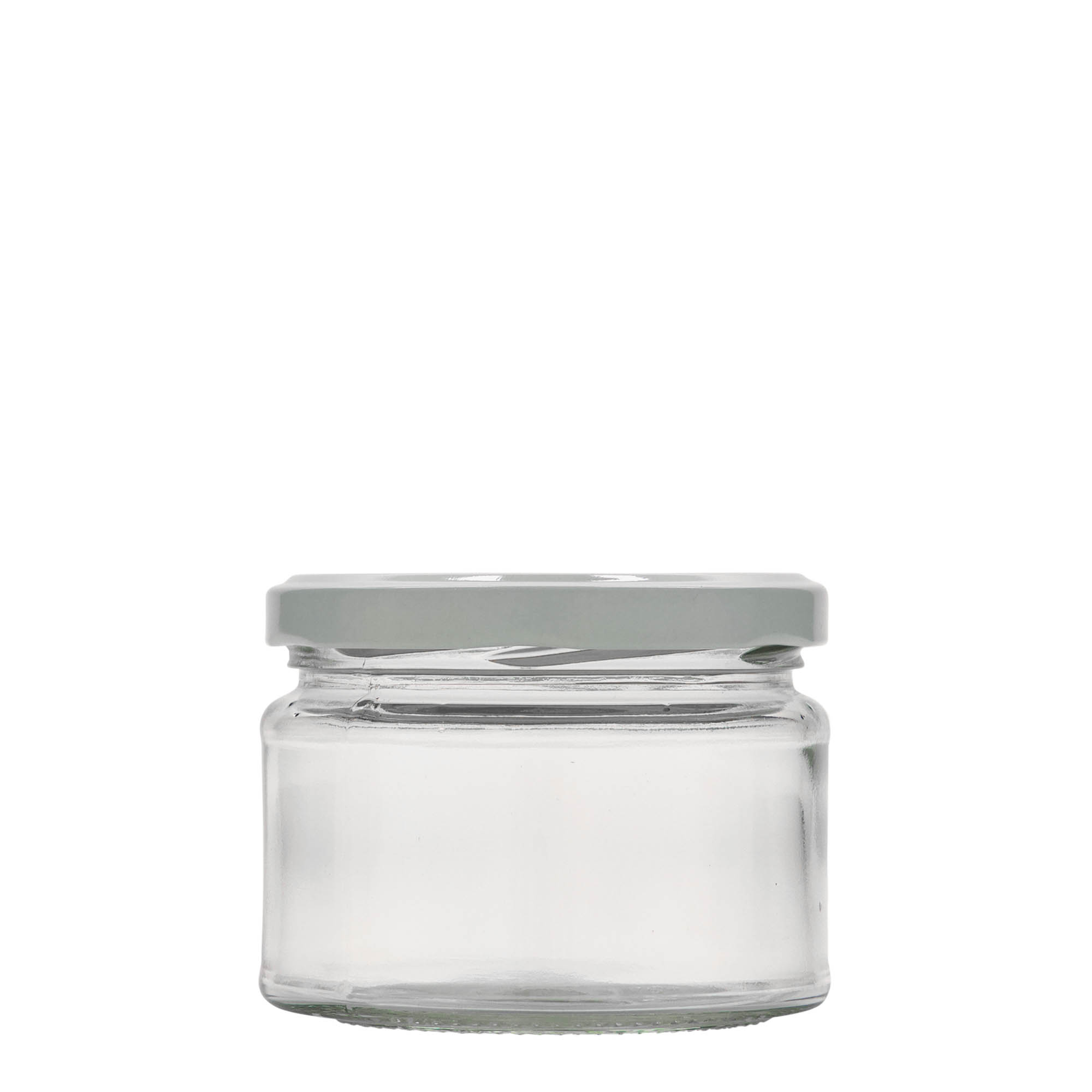 280 ml borcan rotund plat, gură: Twist-Off (TO 82)
