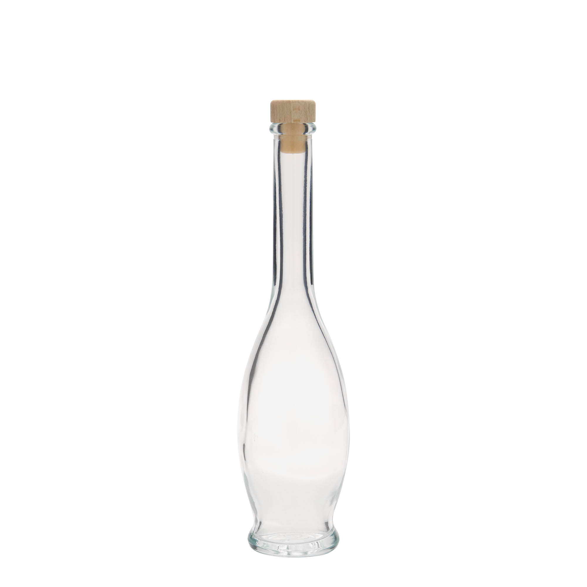 Sticlă de sticlă de 100 ml „Gina”, deschidere: dop de plută Sticlă de sticlă de 100 ml „Gina”, deschidere: dop de plută