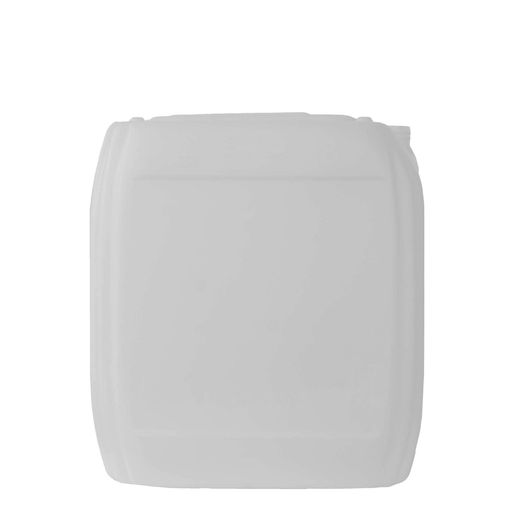 Canistră de 25 l, dreptunghiulară, plastic HDPE, natural, gura: ND 60