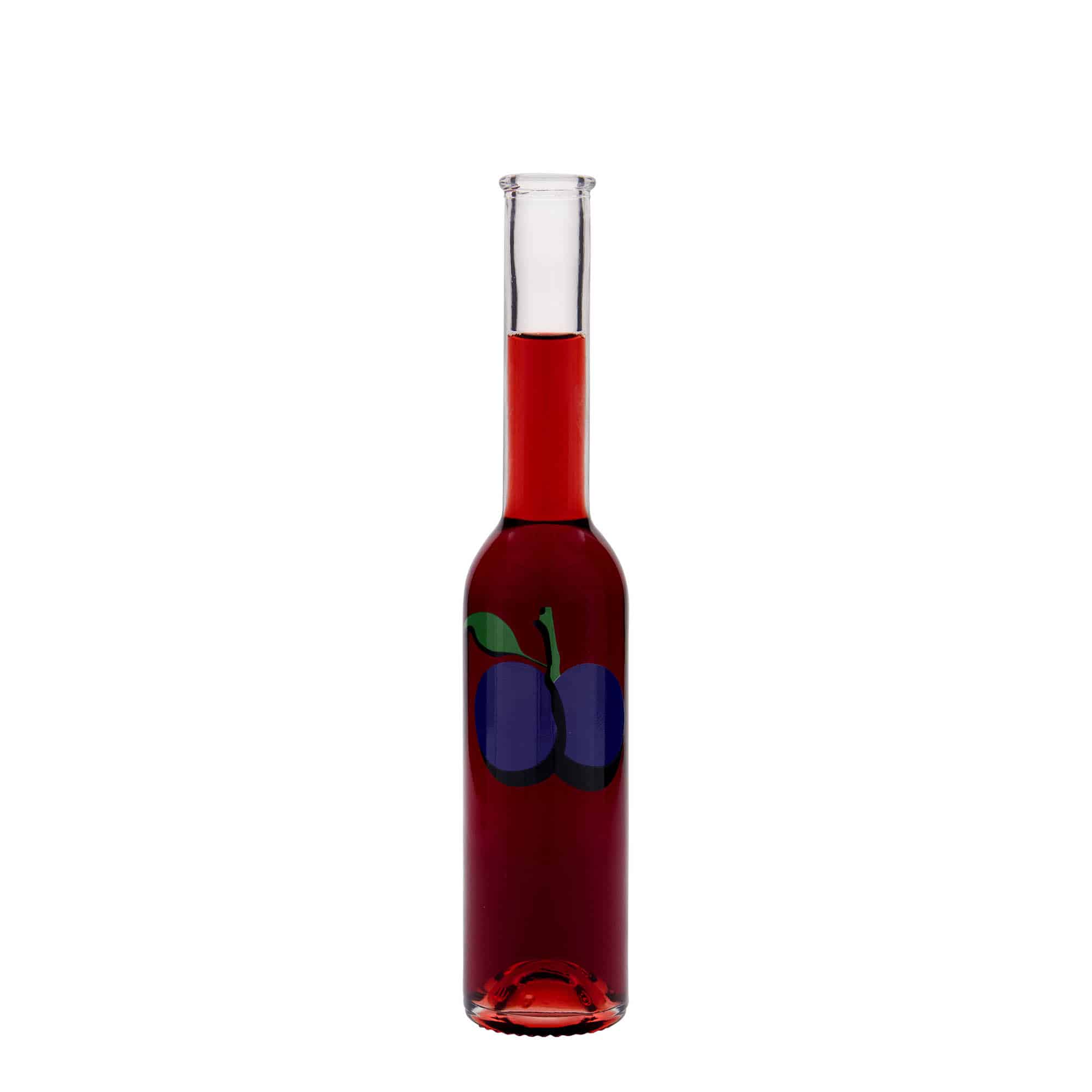 Sticlă de sticlă de 200 ml „Opera”, motiv: Prună, gât: dop de plută
