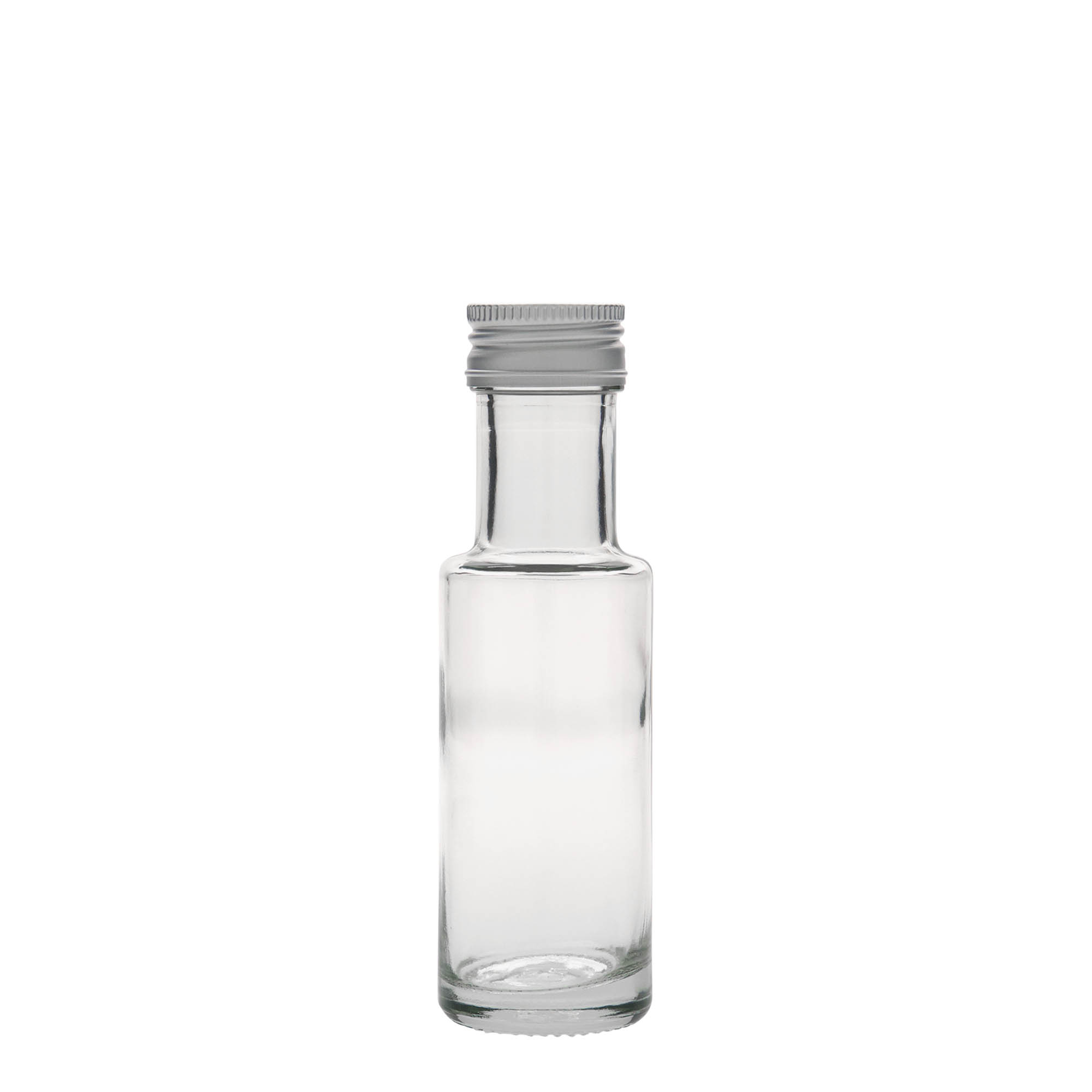 Sticlă de sticlă de 100 ml „Dorica”, gură: PP 31,5 Sticlă de sticlă de 100 ml „Dorica”, gură: PP 31,5