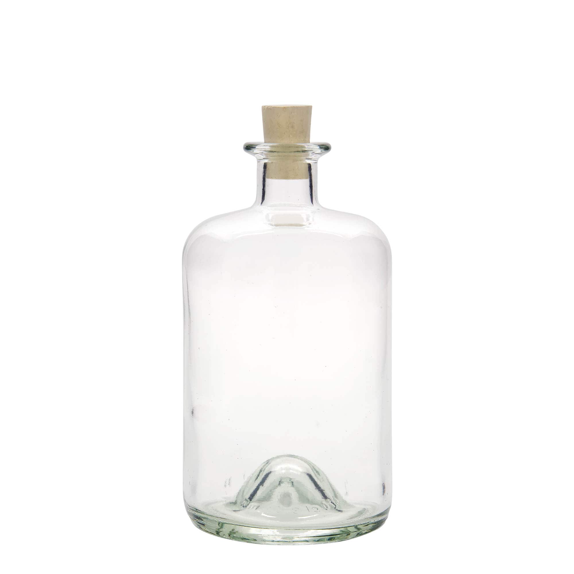 Sticlă de sticlă de 700 ml pentru farmacist, gura: dop de plută