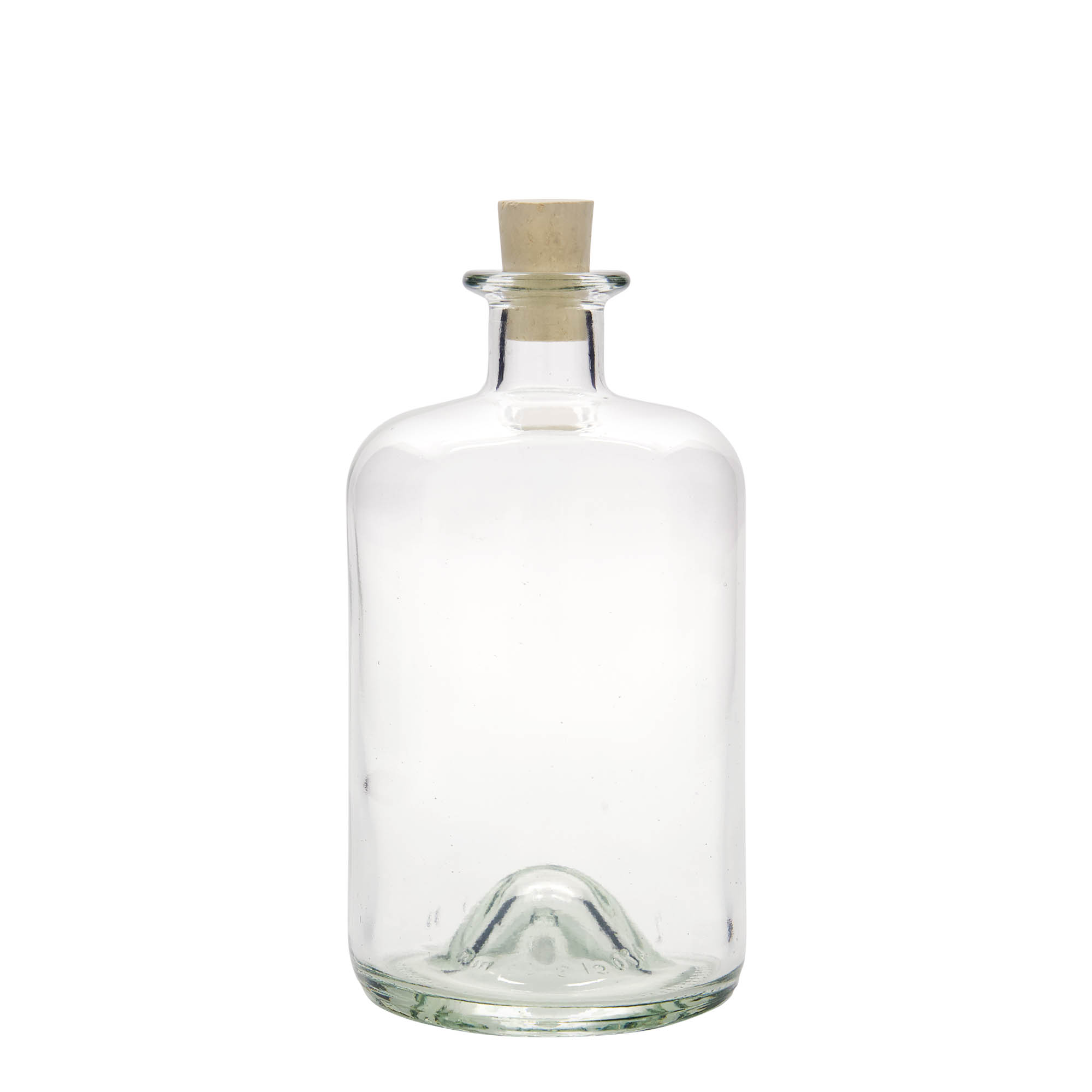 Sticlă de sticlă de 700 ml pentru farmacist, gura: dop de plută
