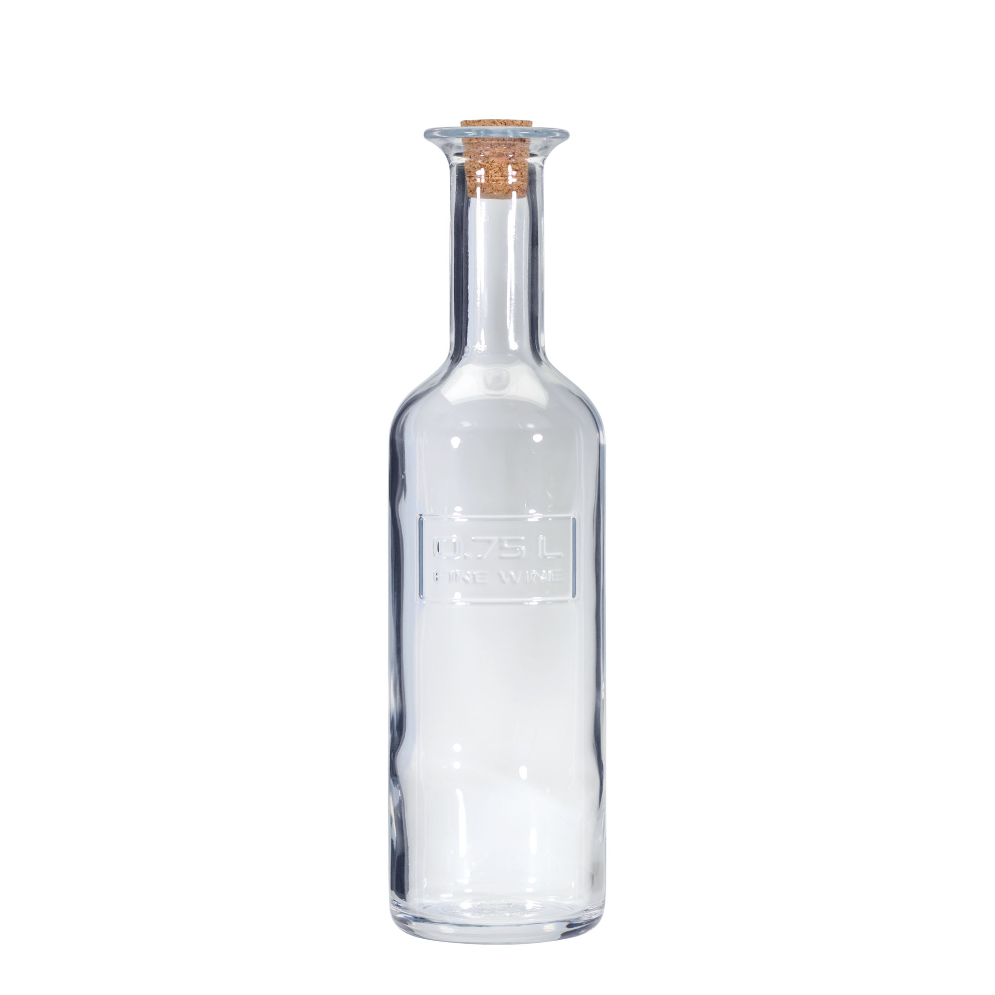Sticlă de sticlă de 750 ml „Optima Fine Wine”, gura: dop Sticlă de sticlă de 750 ml „Optima Fine Wine”, gura: dop