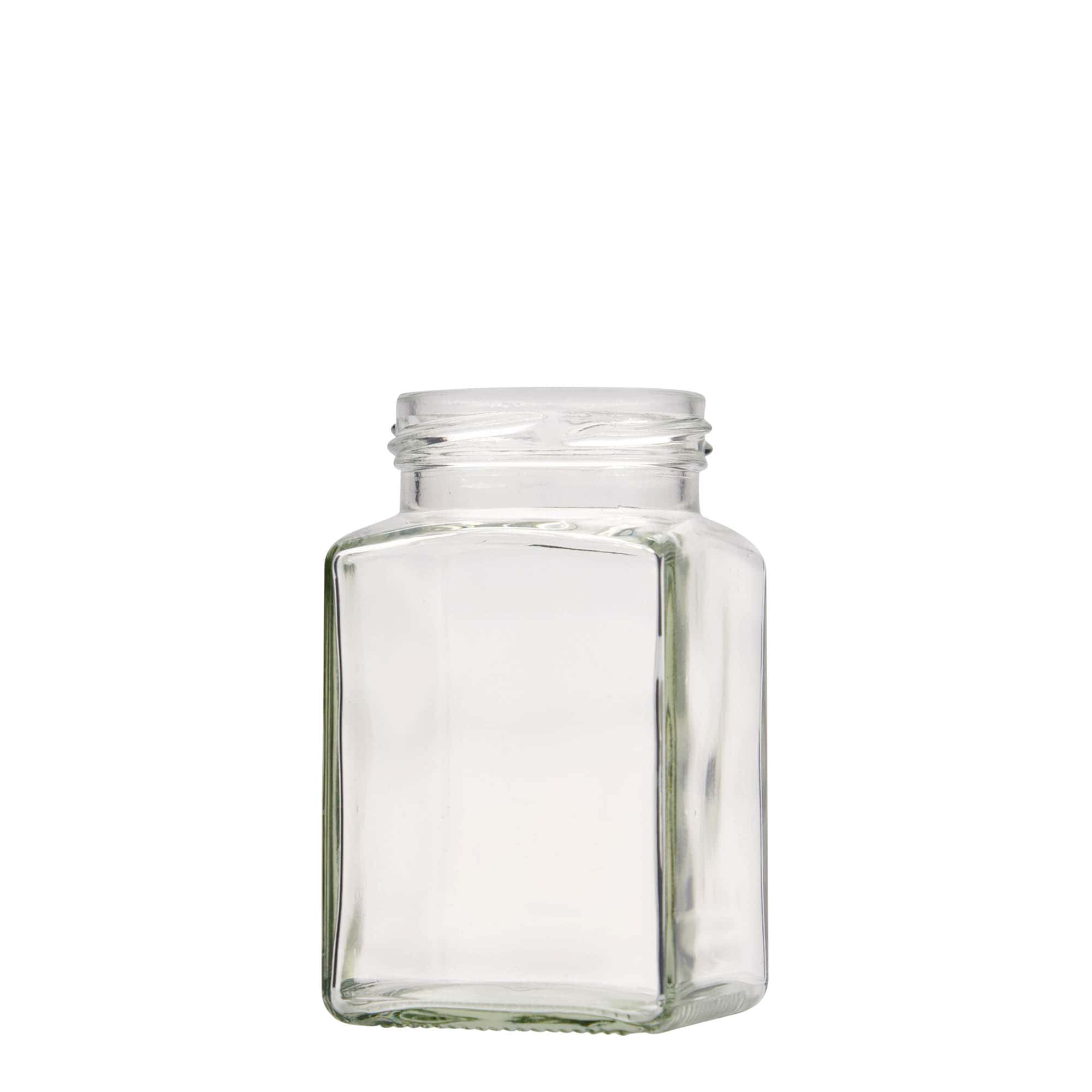 260 ml borcan pătrat, gură: Twist-Off (TO 58)