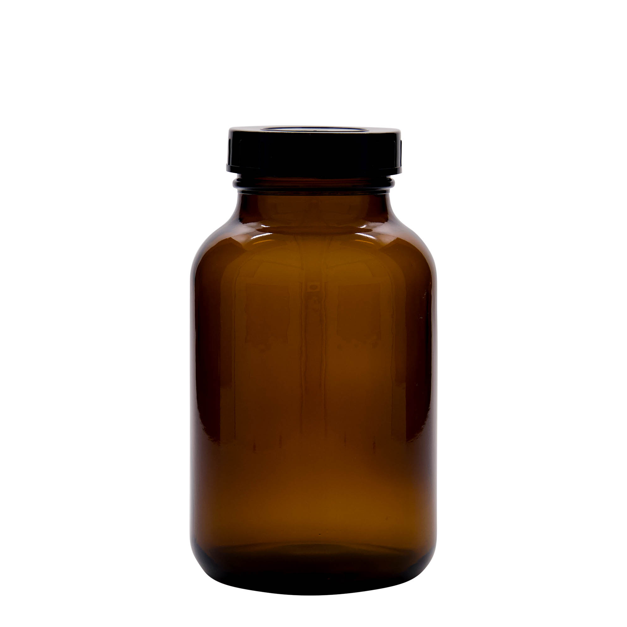 1.000 ml borcan cu gât larg, maro, gura: DIN 68