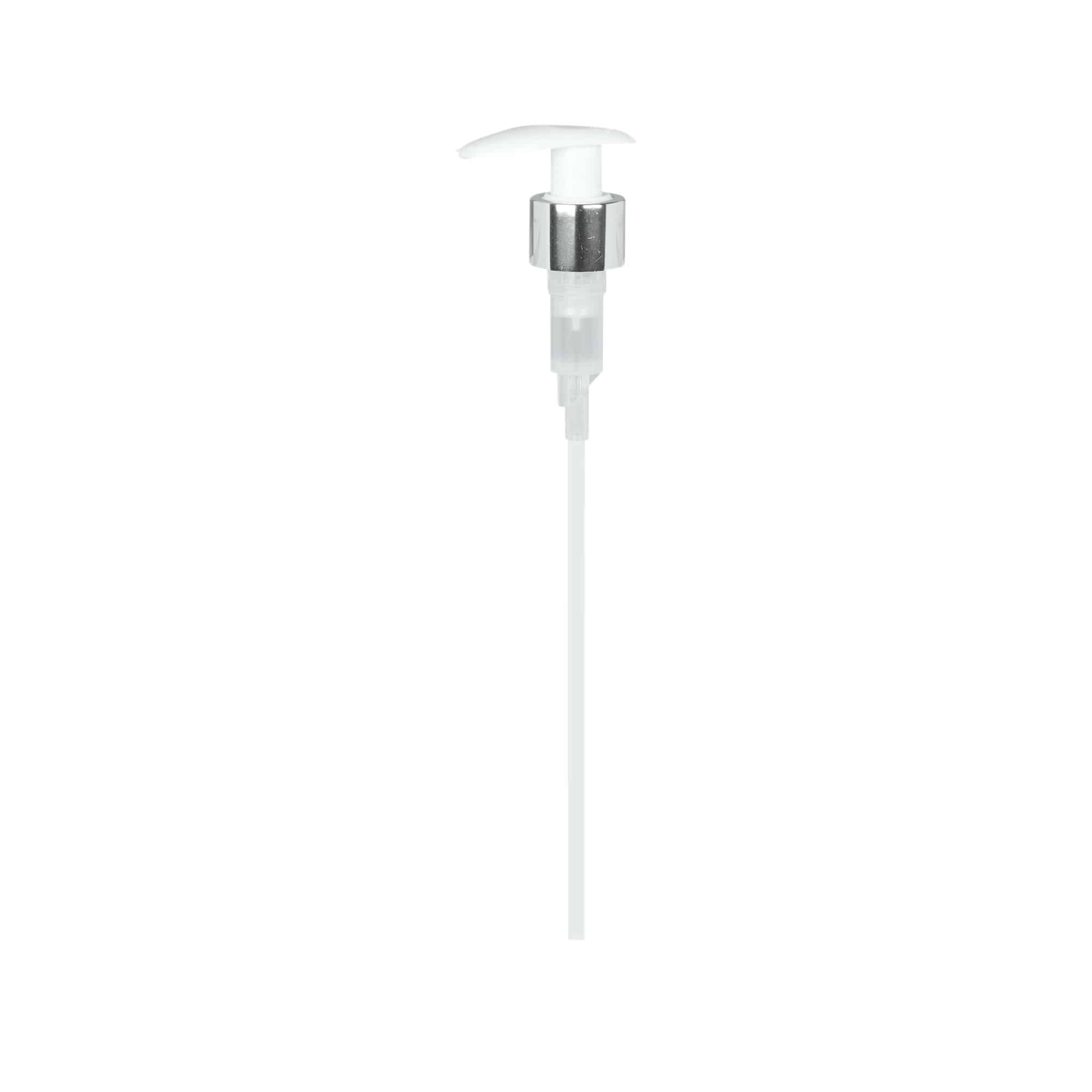 Capac cu filet pentru pompă dozatoare, plastic PP, alb, pentru deschidere: 24/410