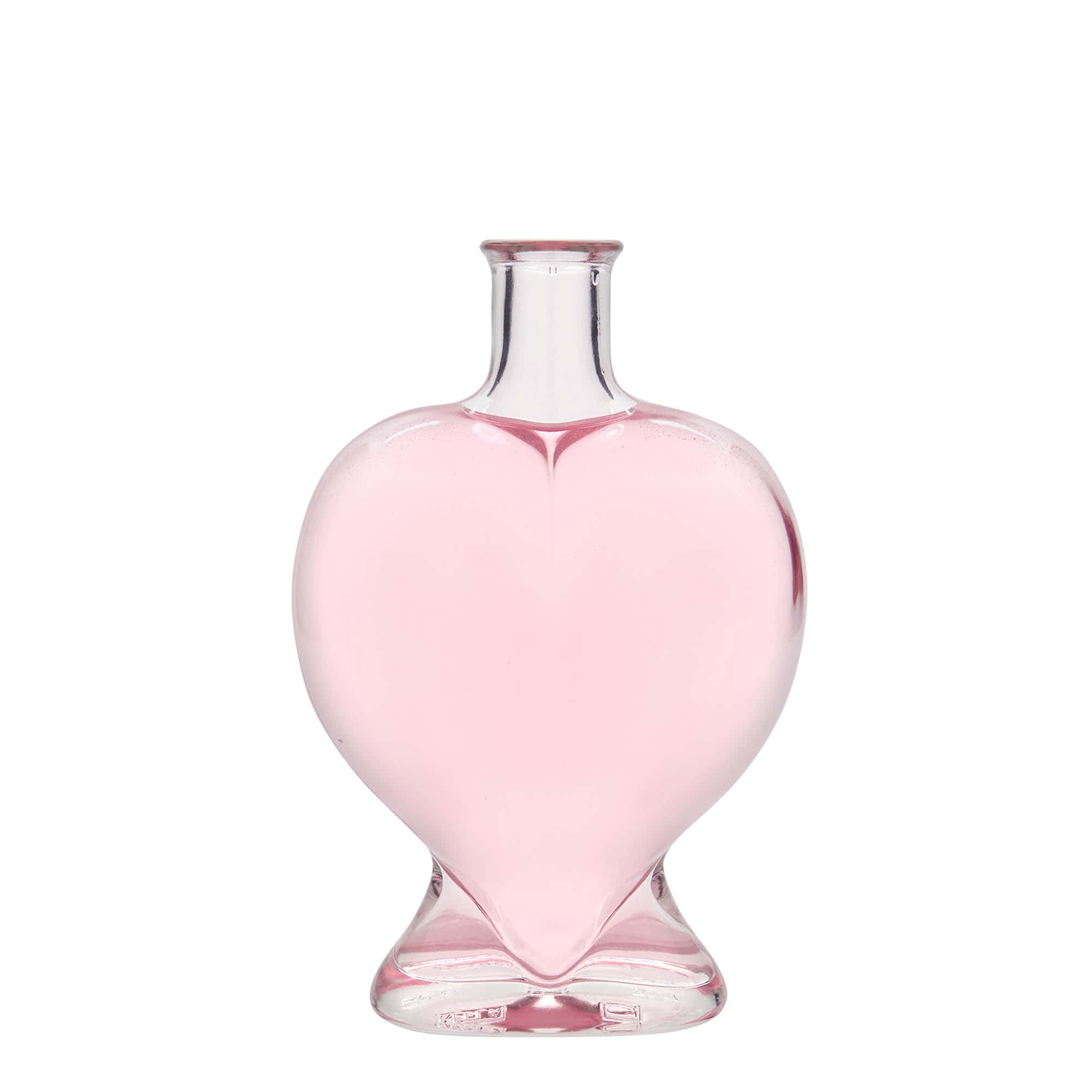 Sticlă de sticlă de 500 ml „Inimă”, gură: plută