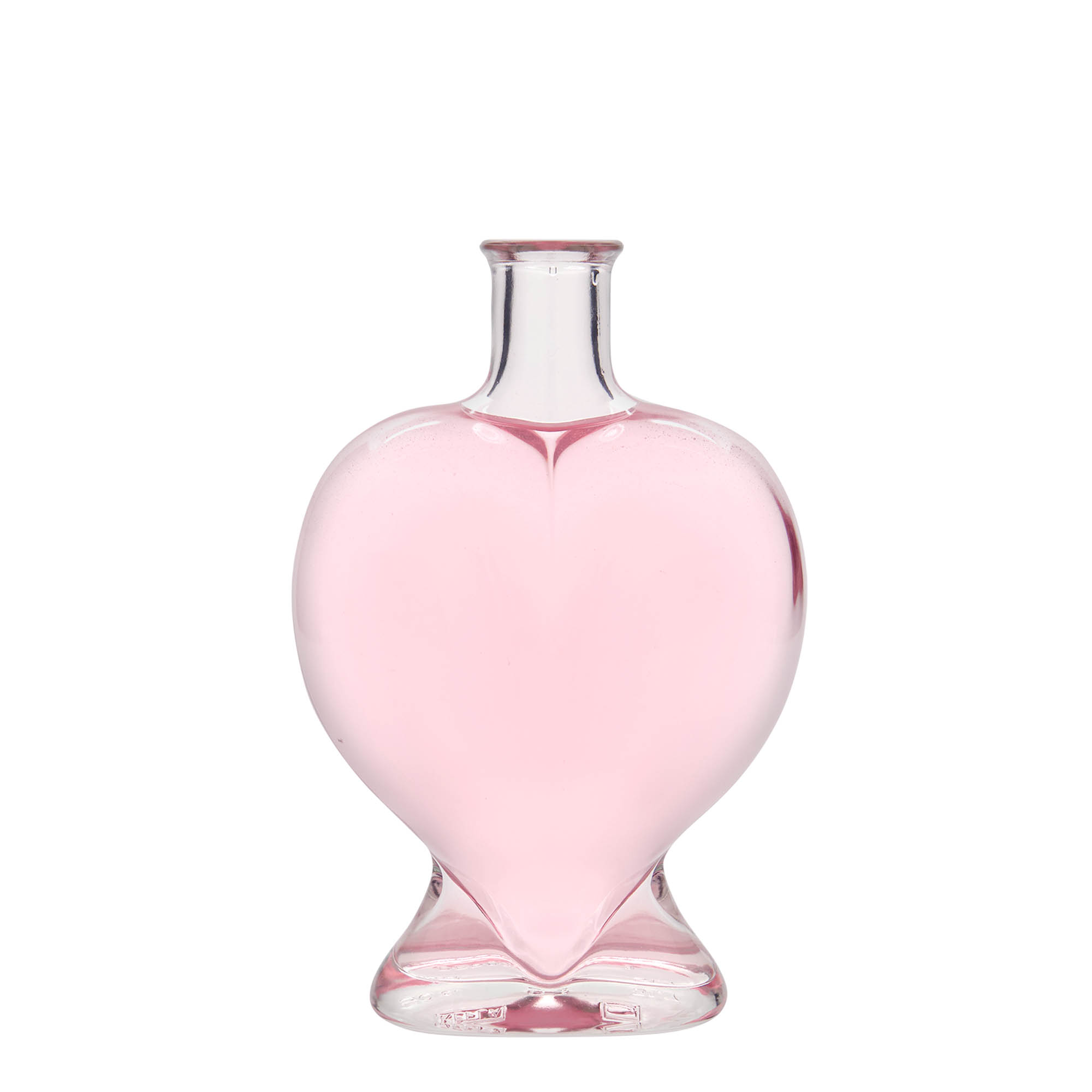 Sticlă de sticlă de 500 ml „Inimă”, gură: plută