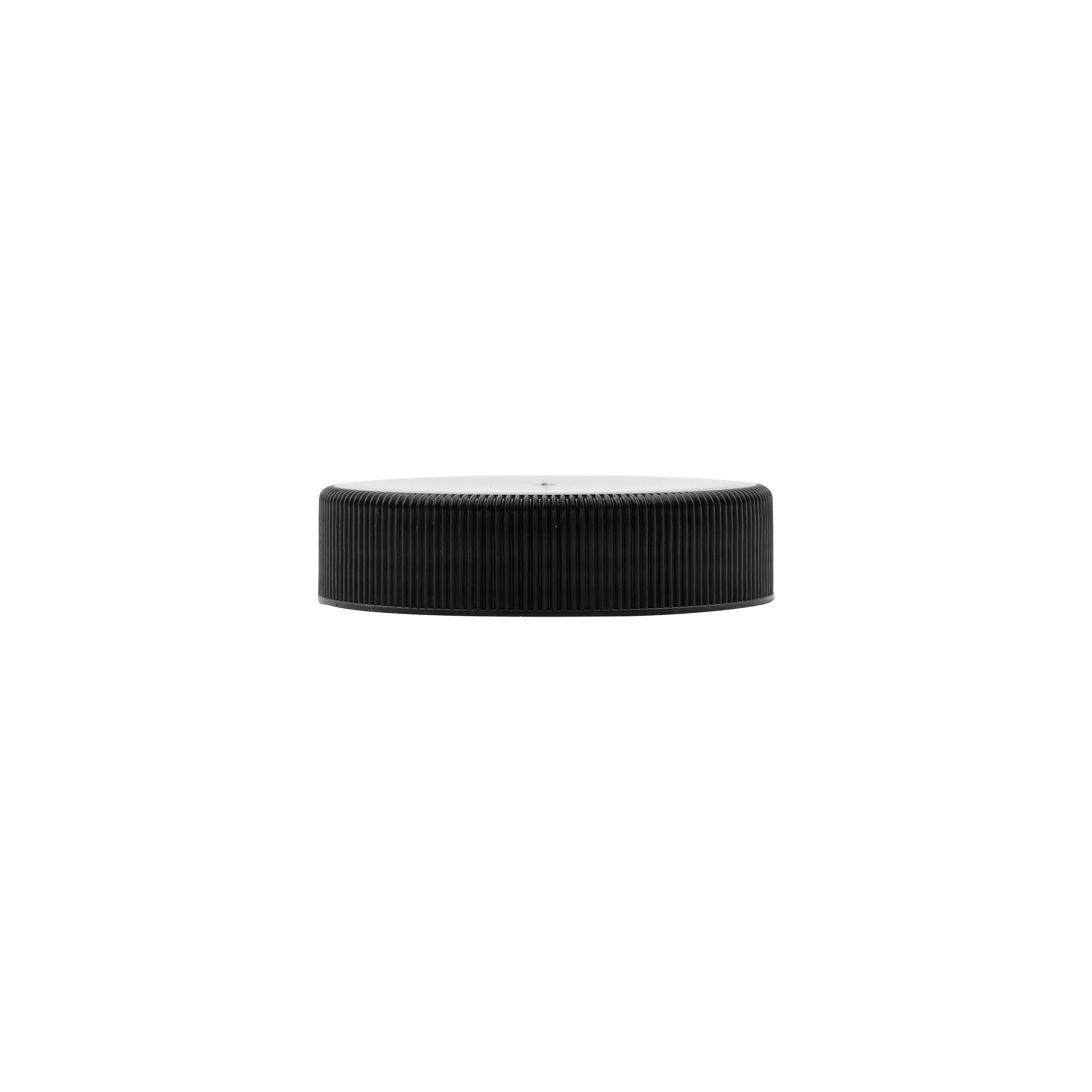 Capac cu filet cu inserție EPE, plastic PP, negru, pentru deschidere: DIN 60 Capac cu filet cu inserție EPE, plastic PP, negru, pentru deschidere: DIN 60