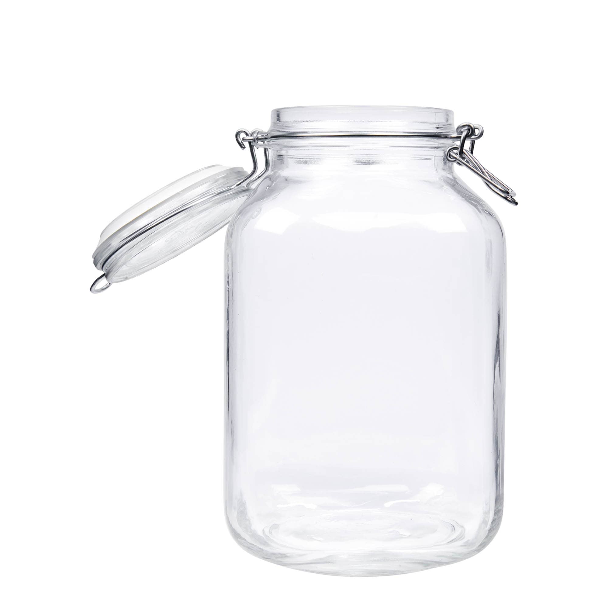 3.000 ml borcan cu clemă metalică „Fido”, pătrat, gura: închidere cu clemă metalică 3.000 ml borcan cu clemă metalică „Fido”, pătrat, gura: închidere cu clemă metalică