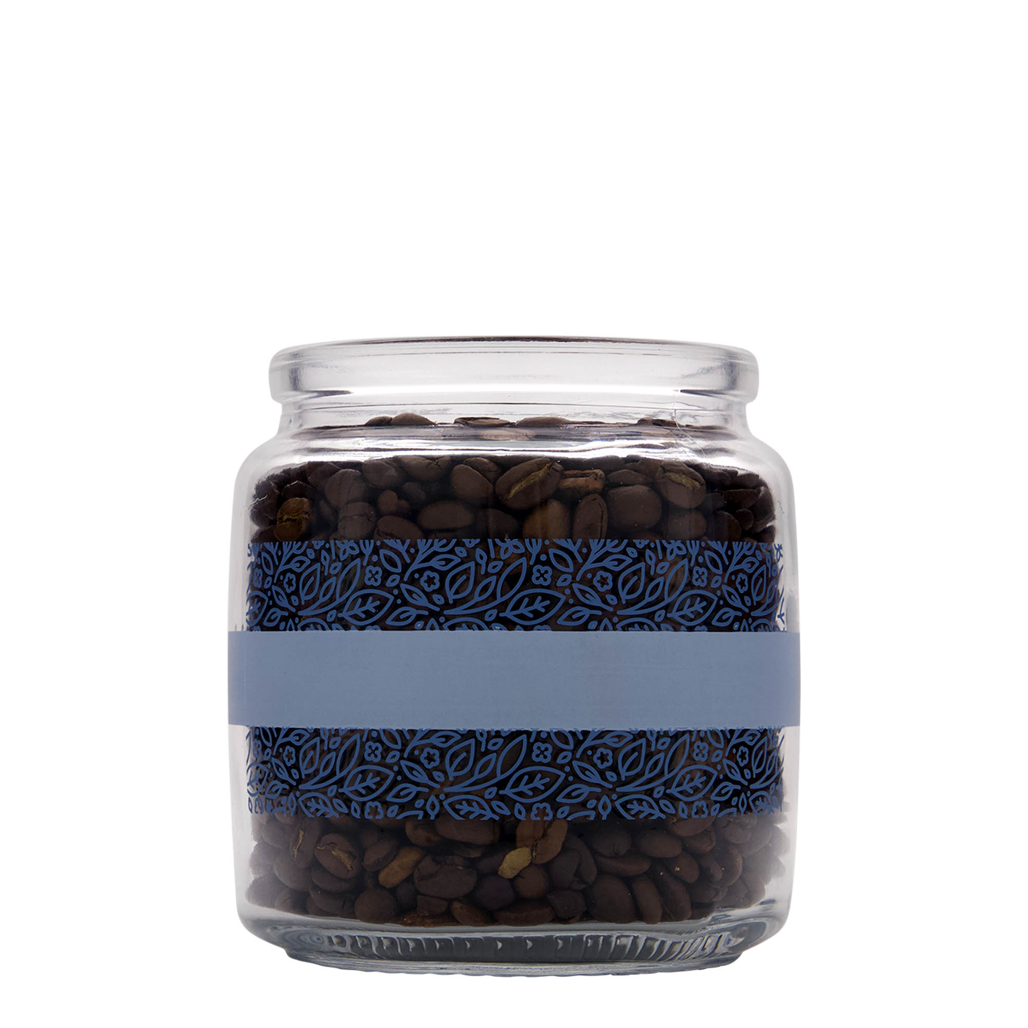 750 ml sticlă cu dop de plută „Giara”, motiv: Naturalmente blu, gura: plută