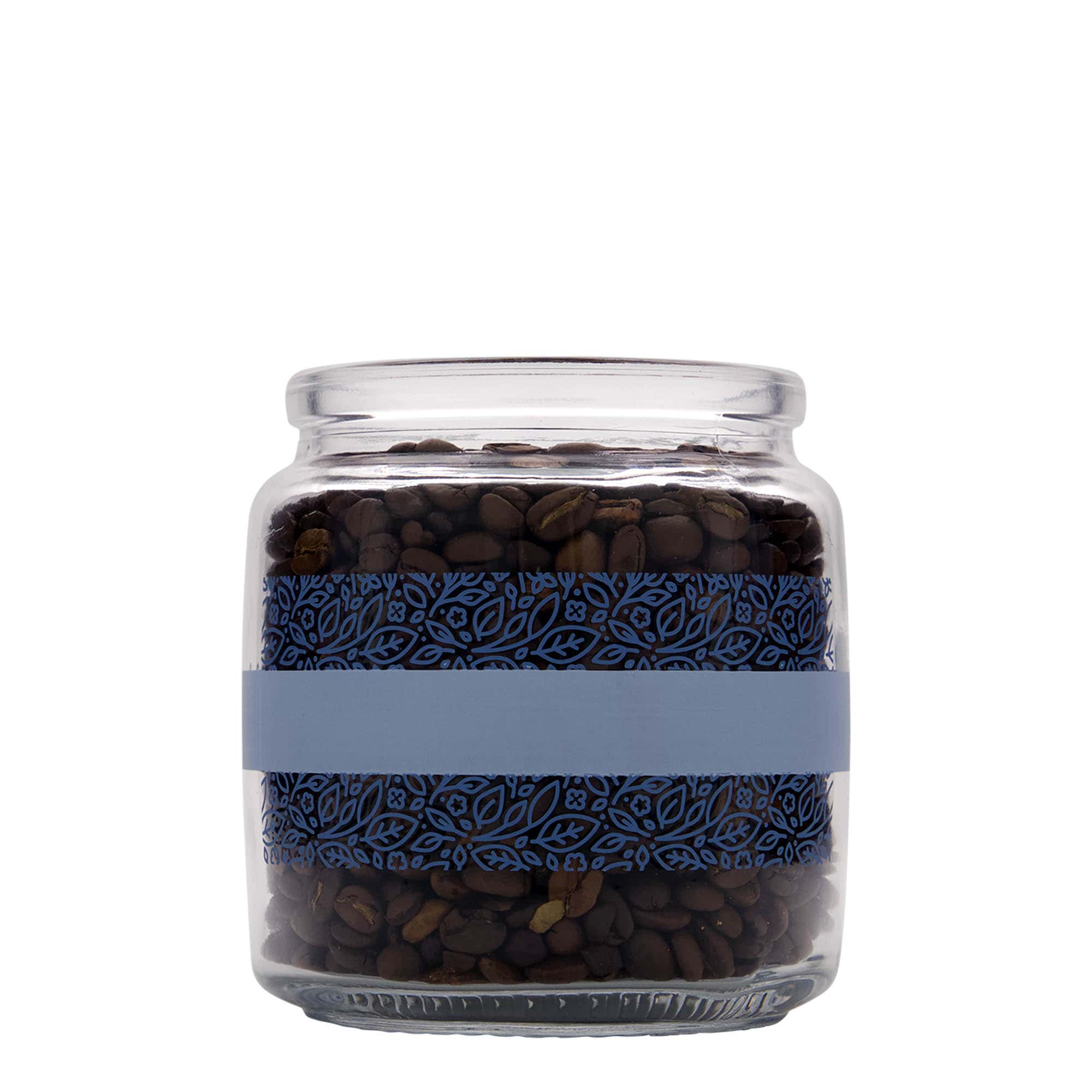 750 ml sticlă cu dop de plută „Giara”, motiv: Naturalmente blu, gura: plută