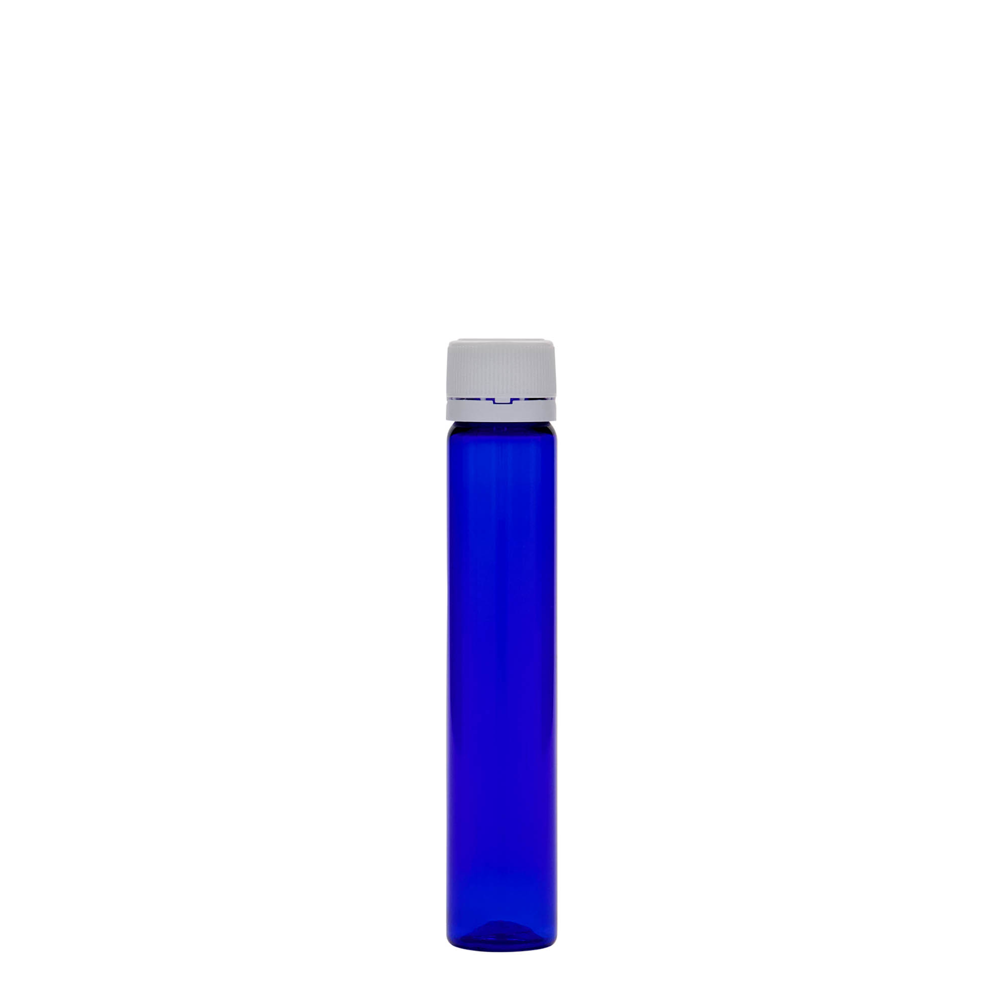 25 ml tuburi PET, plastic, albastru regal, gură: capac cu filet