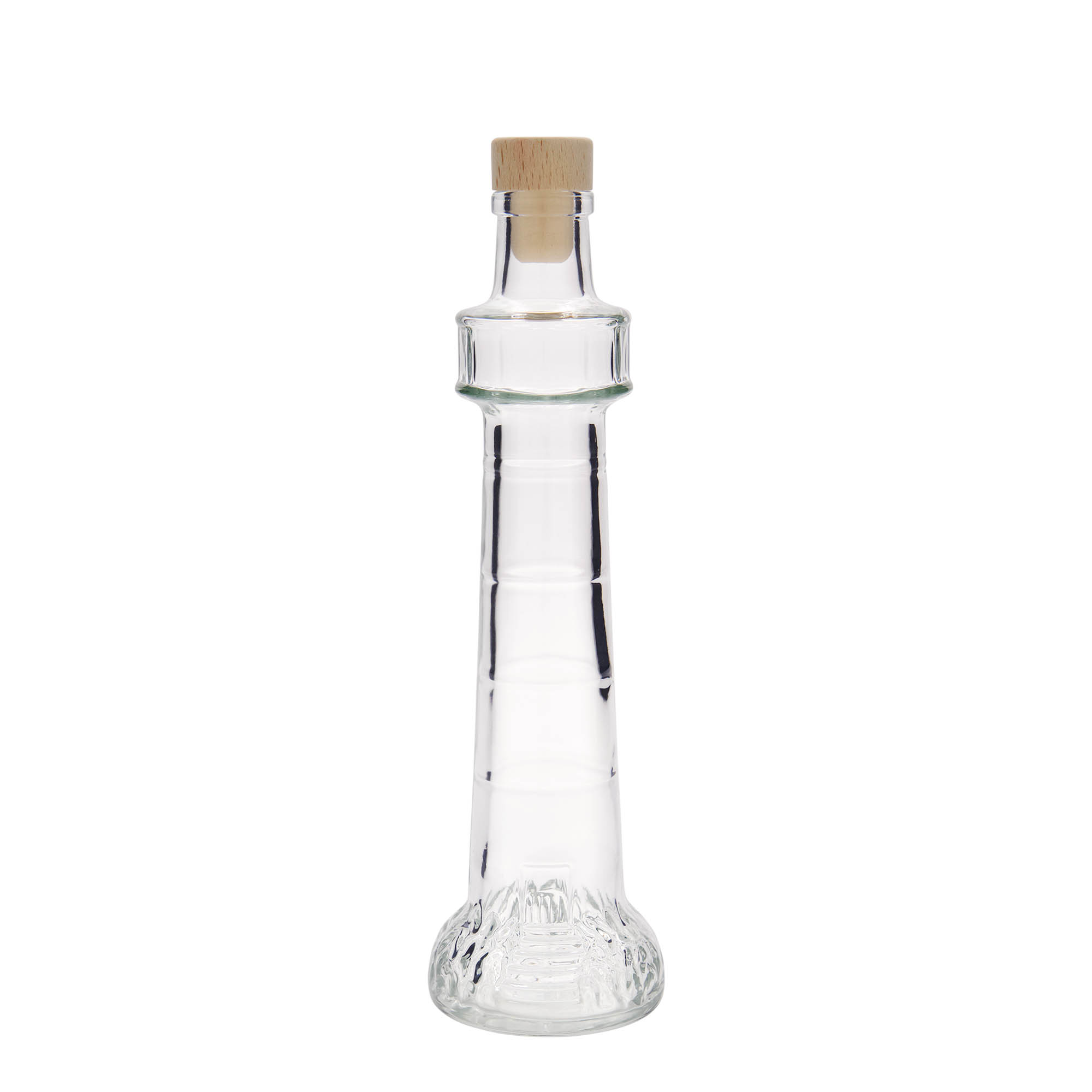Sticlă de sticlă de 200 ml „Leuchtturm”, gura: plută