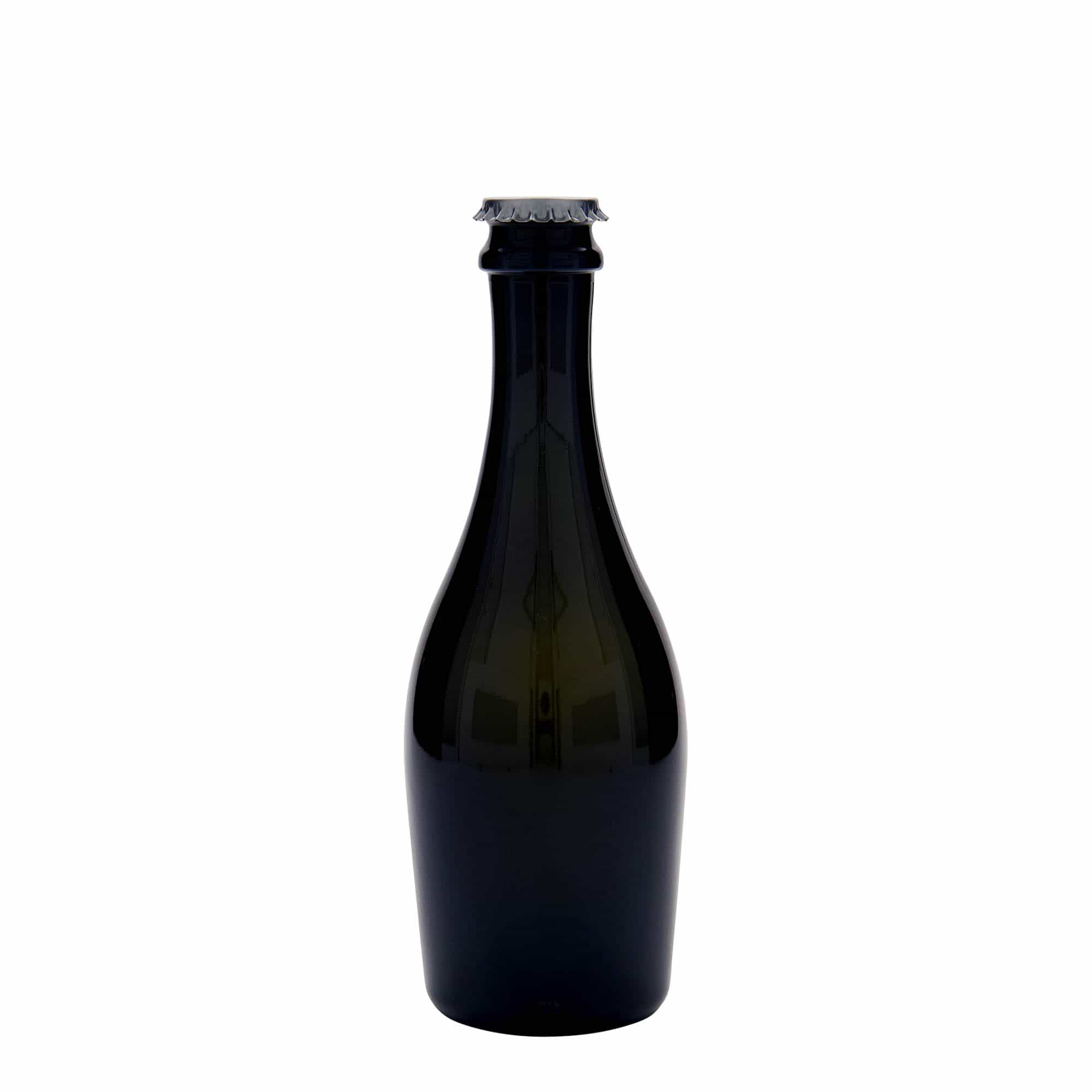 Sticlă de șampanie 330 ml „Carmen”, sticlă, verde antic, gât: capac tip coroană