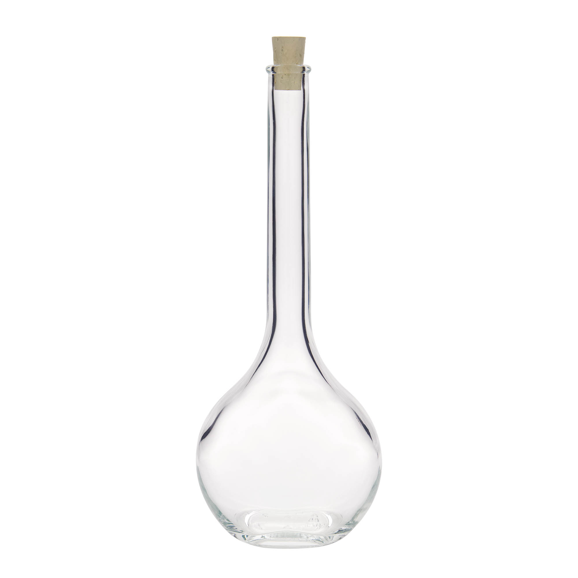 Sticlă de sticlă de 500 ml „Contessa”, ovală, gura: dop de plută
