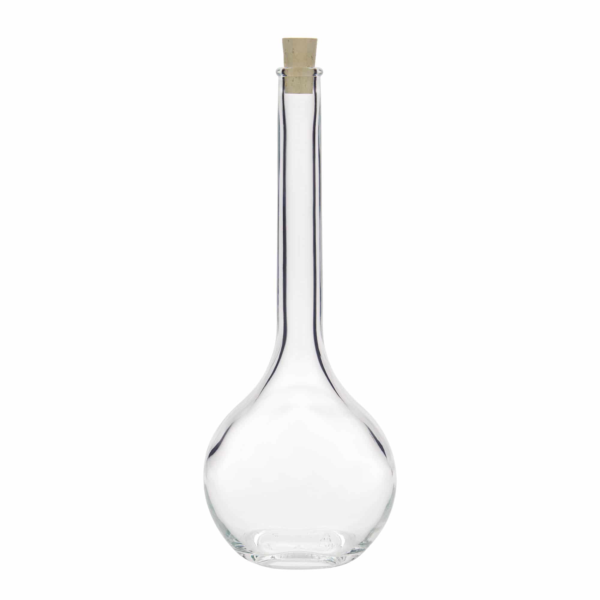 Sticlă de sticlă de 500 ml „Contessa”, ovală, gura: dop de plută