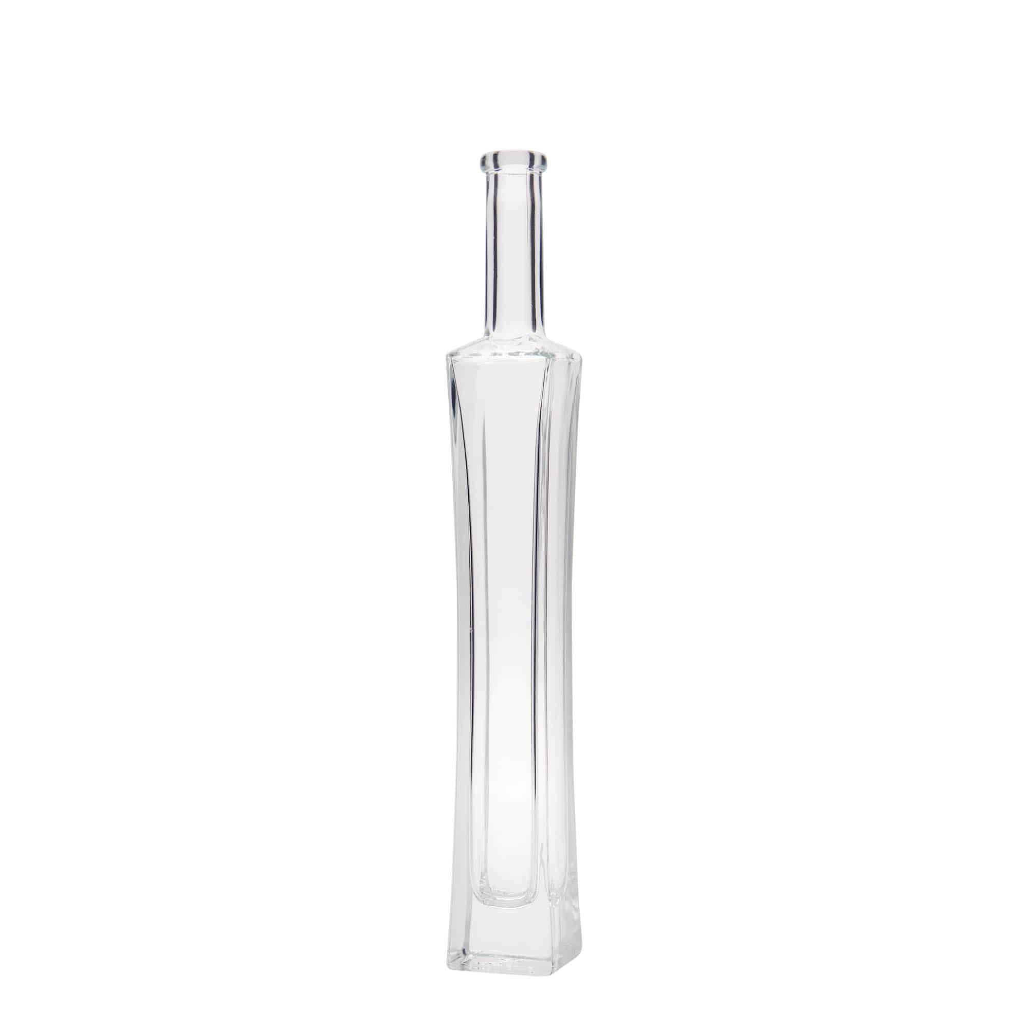 Sticlă de sticlă de 100 ml „Koko”, pătrată, gura: dop de plută