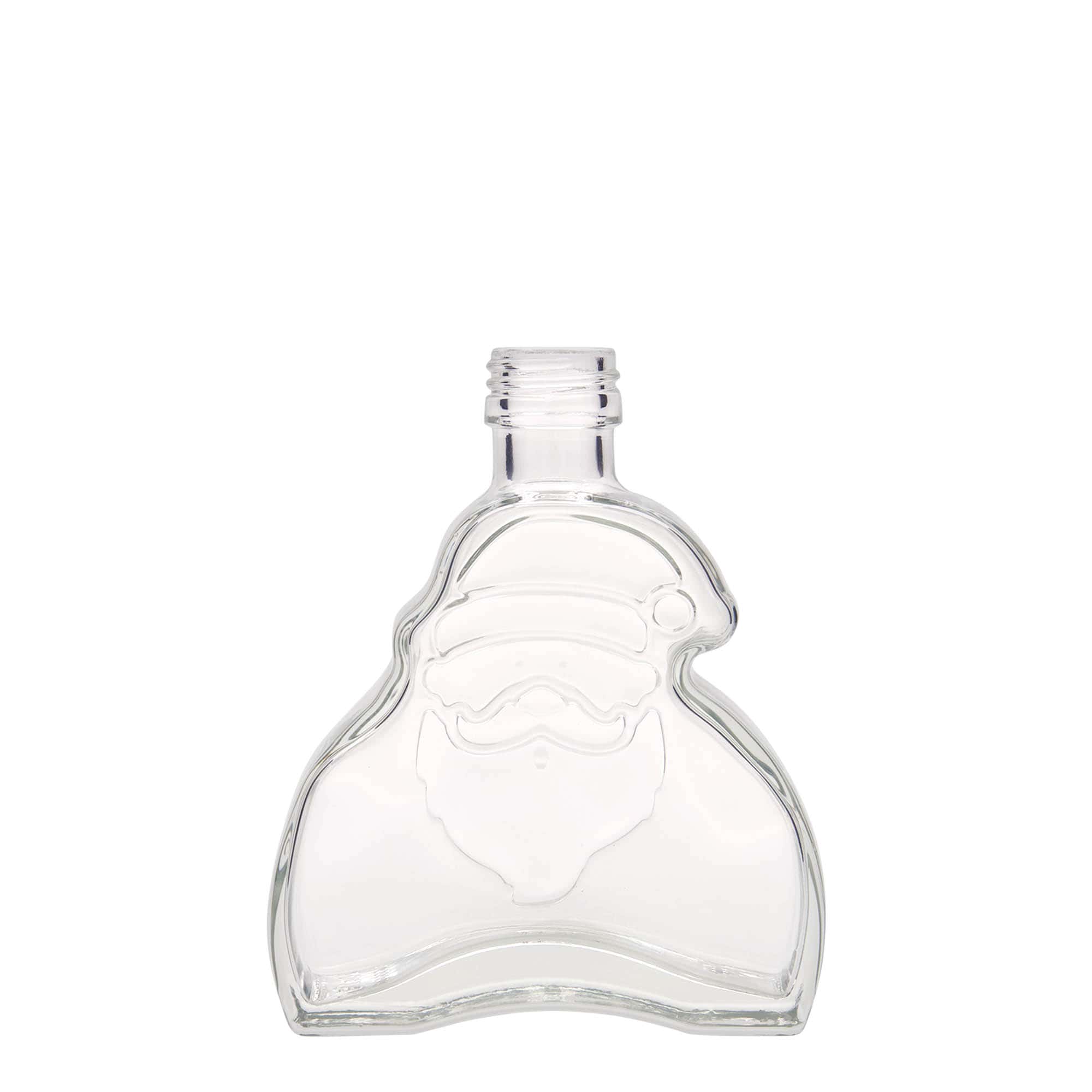 Sticlă de sticlă de 200 ml „Moș Crăciun”, gura: PP 28