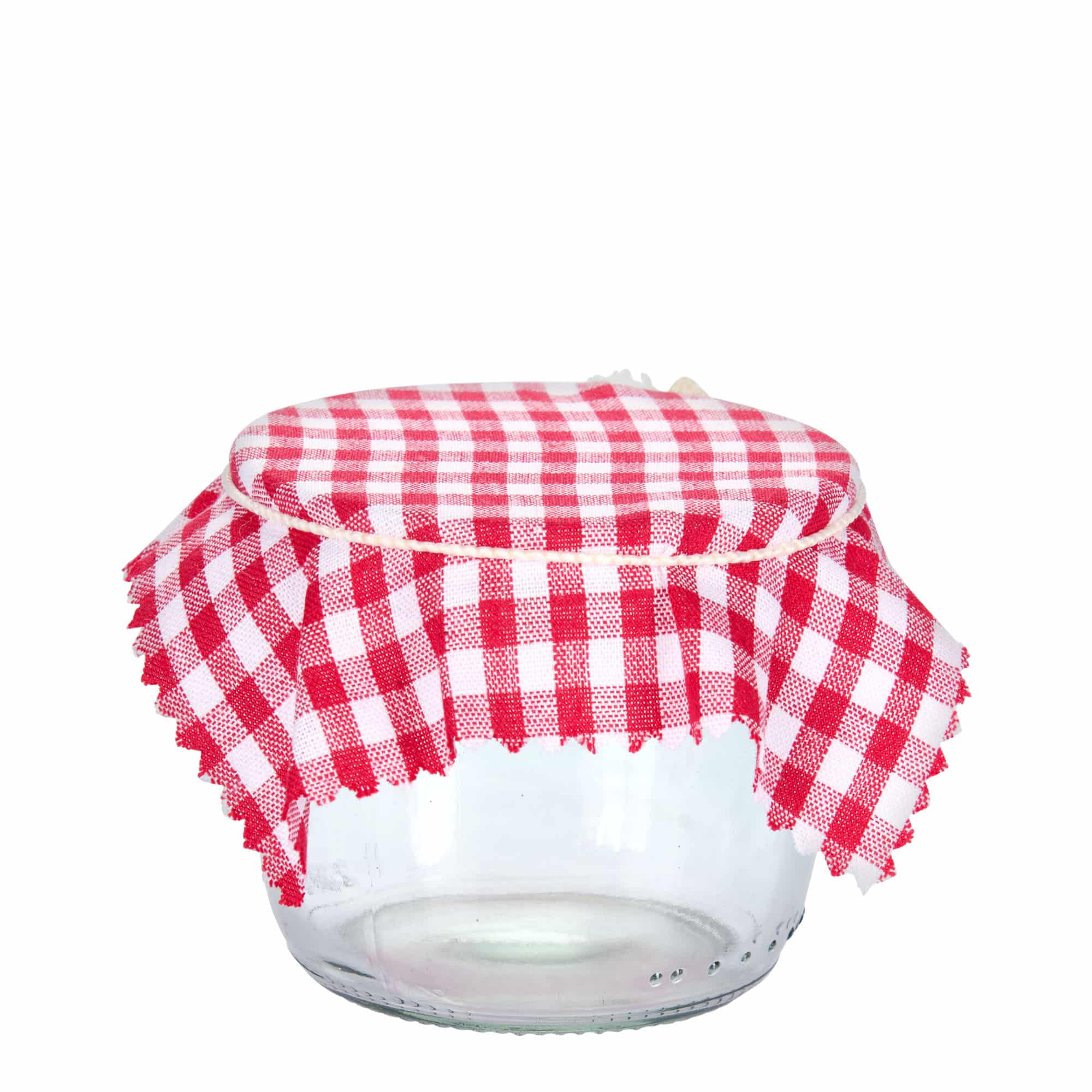 Șervețel textil pătrat, în carouri, 12x12 cm, roșu, deschidere: TO38-TO53