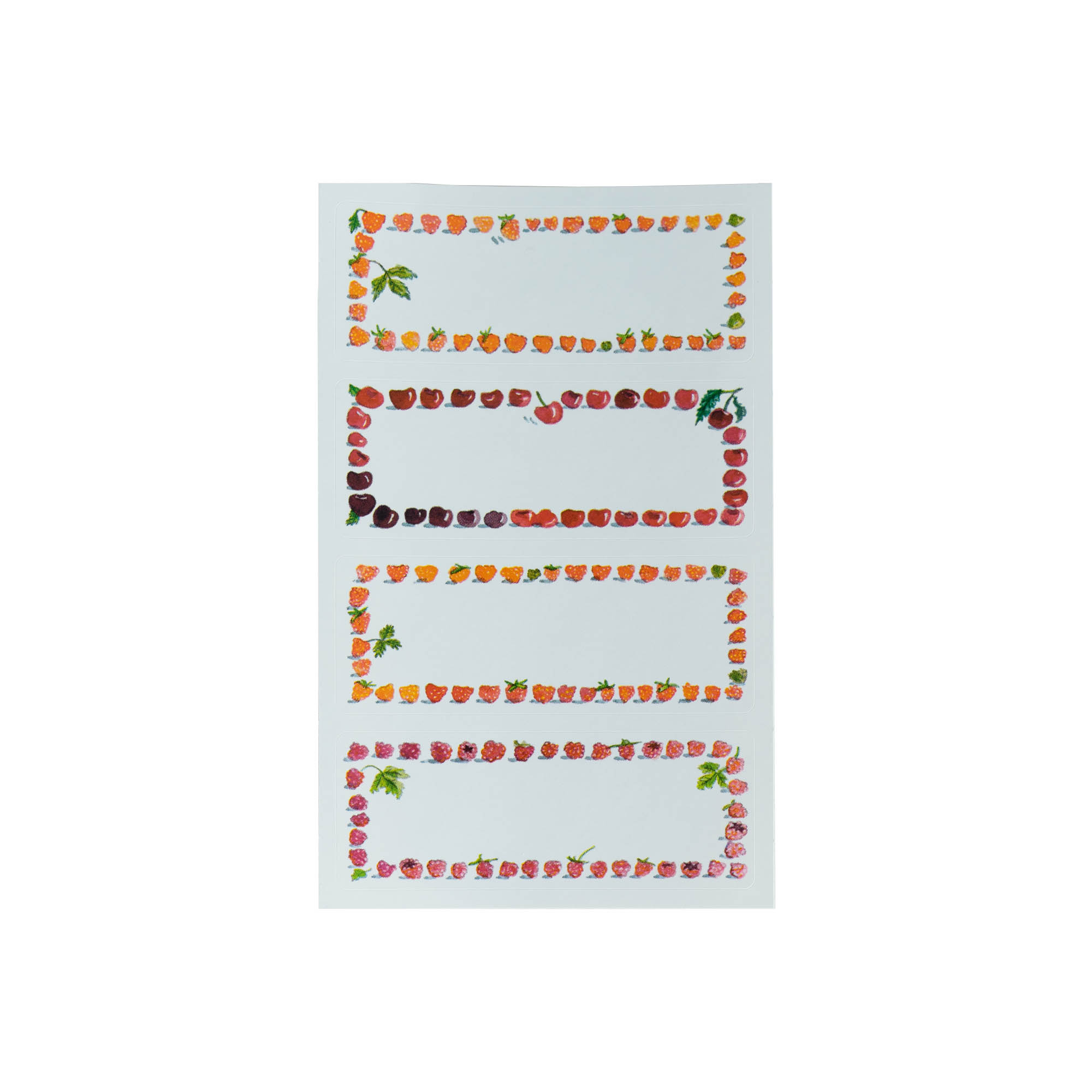 Zweckform etichete „Cadru fructe”, dreptunghiulare, hârtie, multicolor