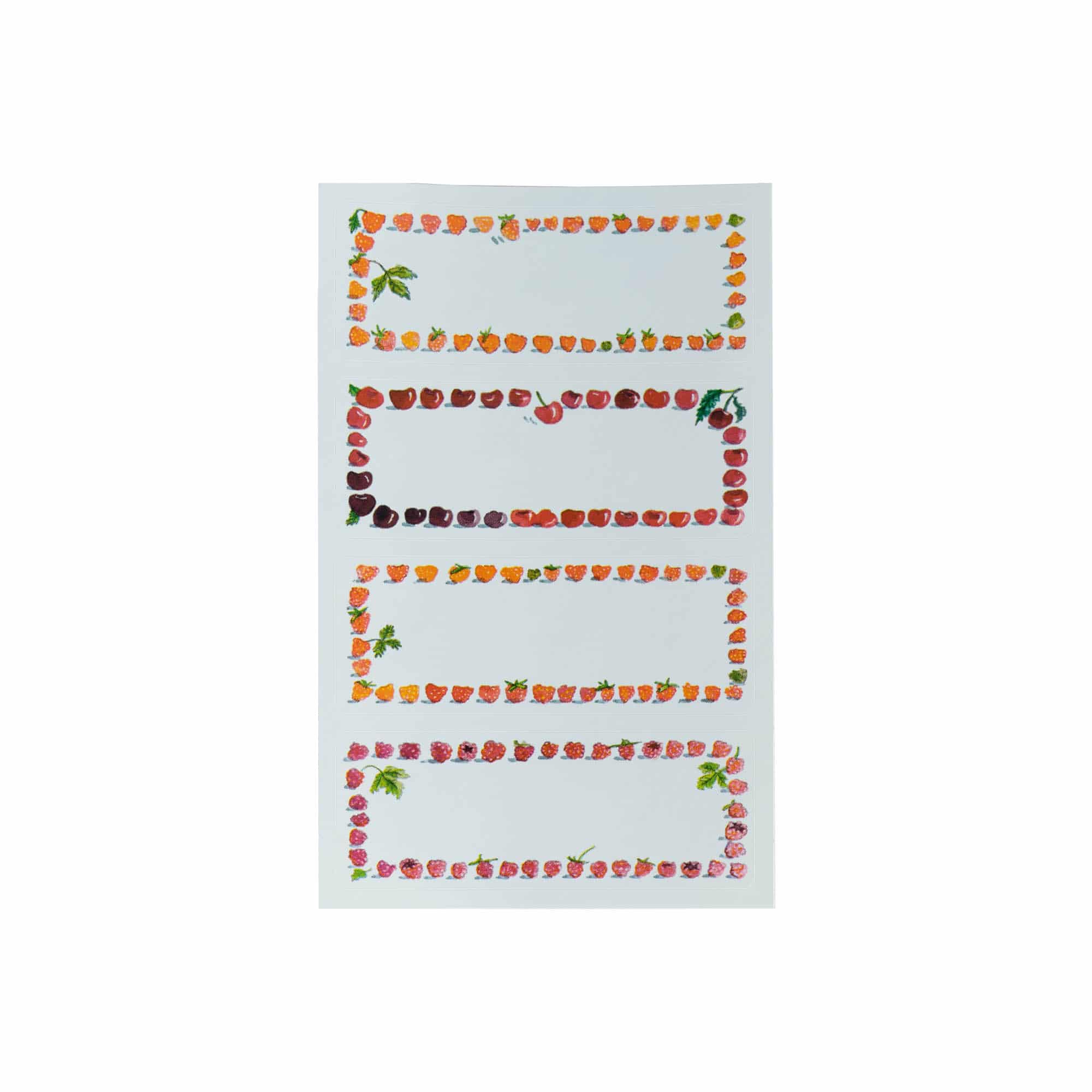 Zweckform etichete „Cadru fructe”, dreptunghiulare, hârtie, multicolor
