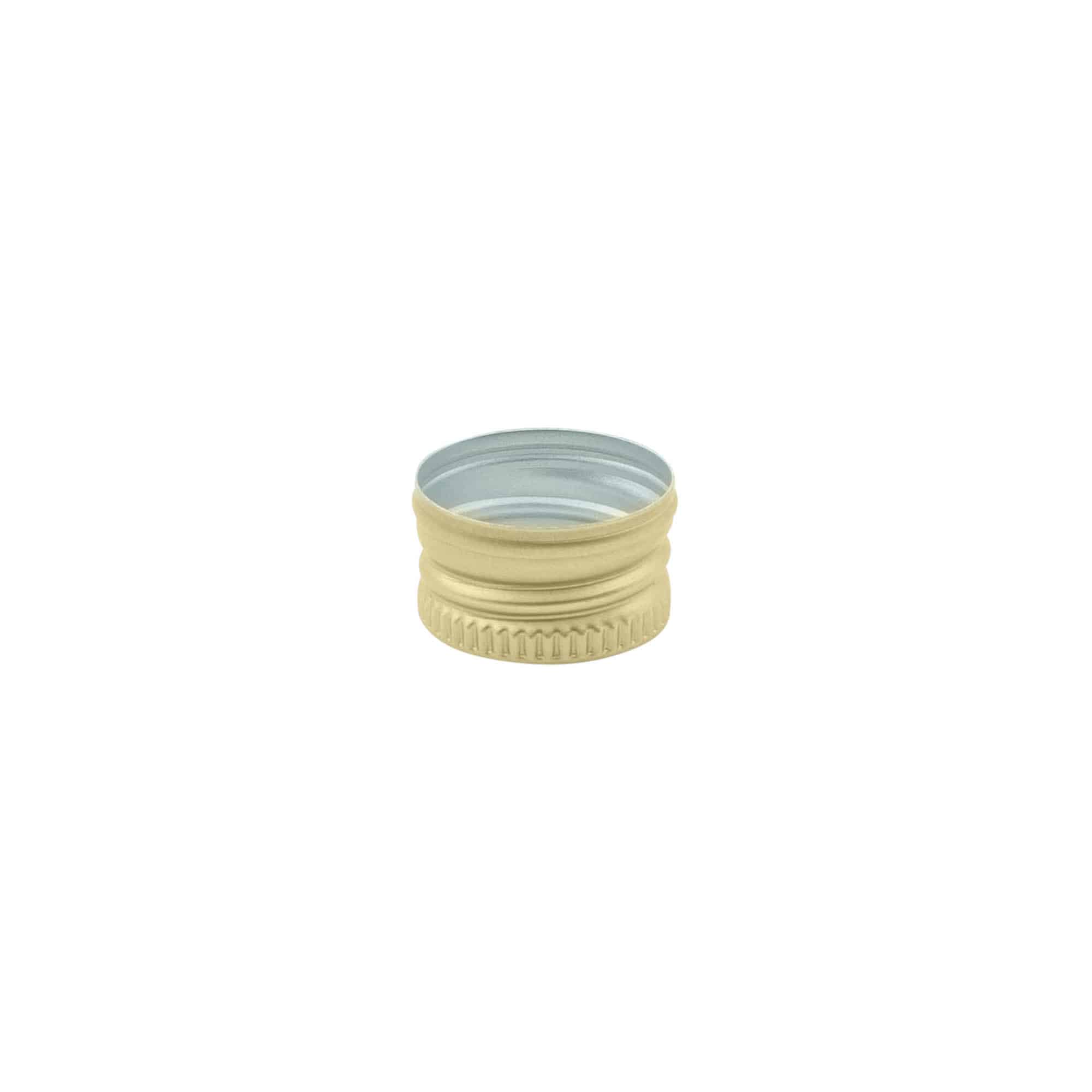 Capac cu filet, metal, auriu, pentru deschidere: PP 18