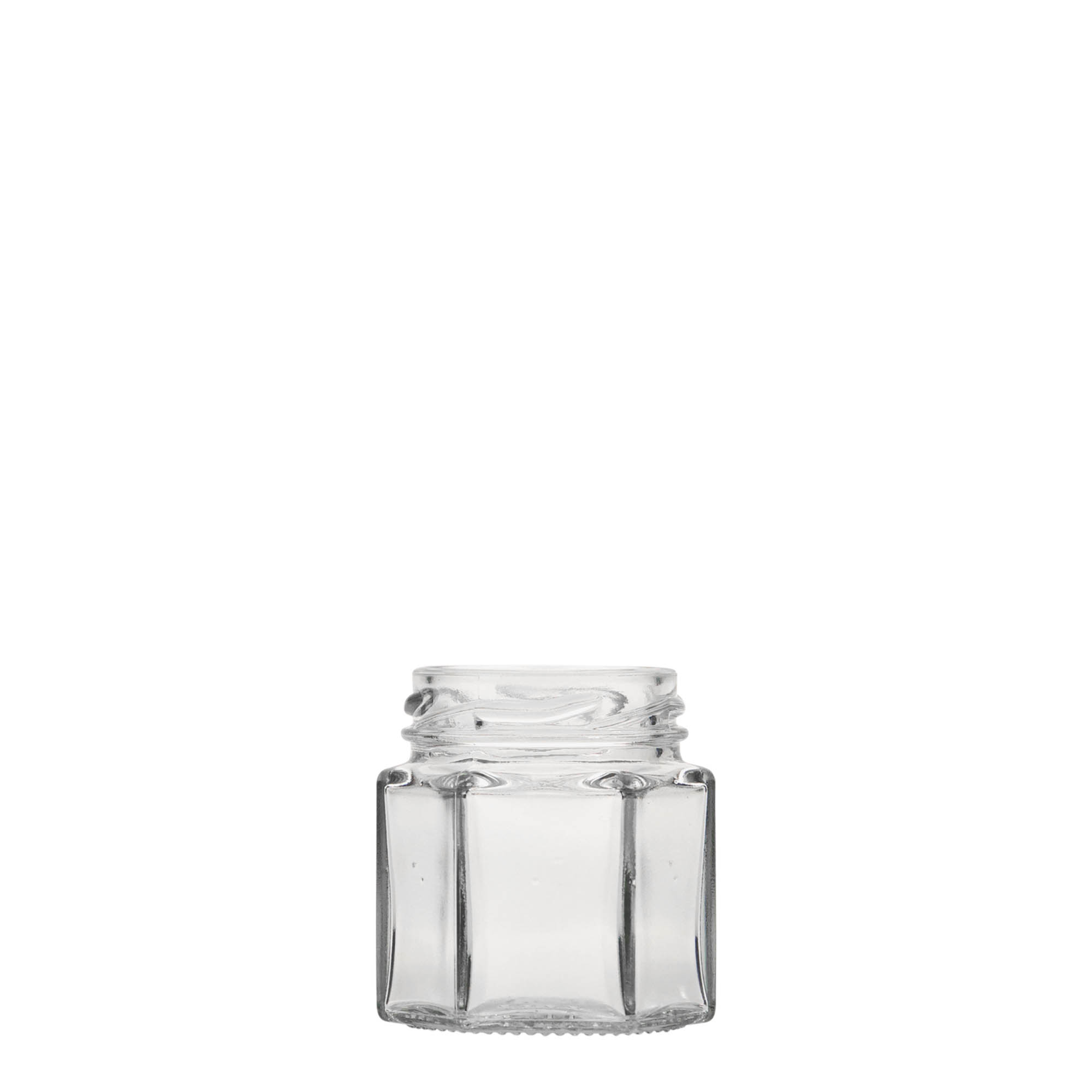 47 ml borcan hexagonal, gura: Twist-Off (TO 43)