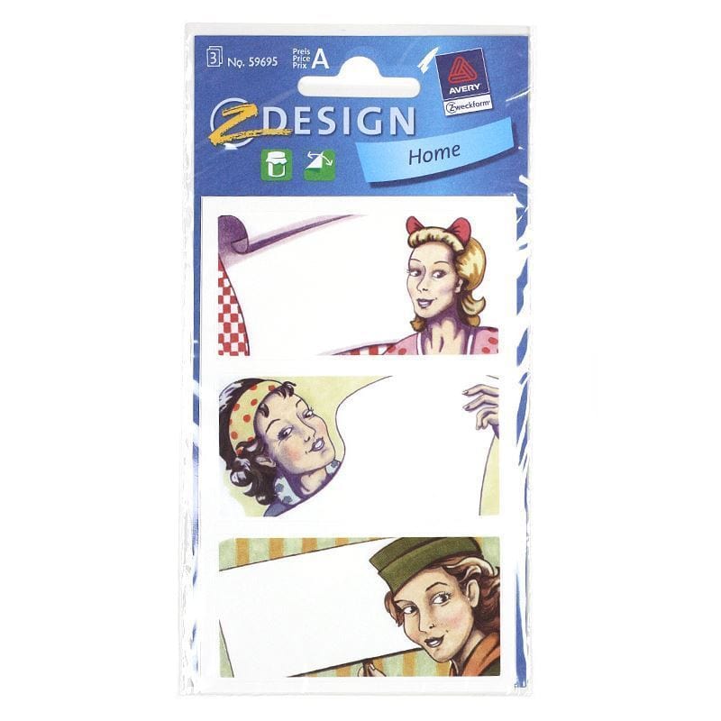 Zweckform etichete „Pop Art”, dreptunghiulare, hârtie, multicolore