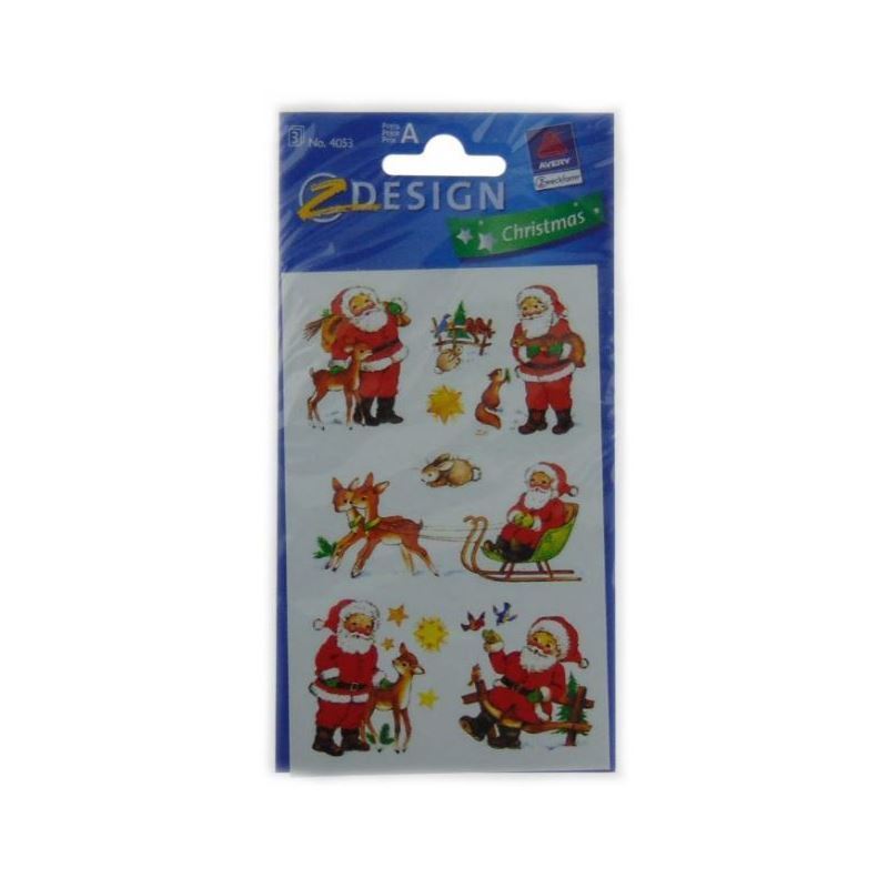 Zweckform autocolante „Moș Crăciun”, hârtie, multicolor Zweckform autocolante „Moș Crăciun”, hârtie, multicolor